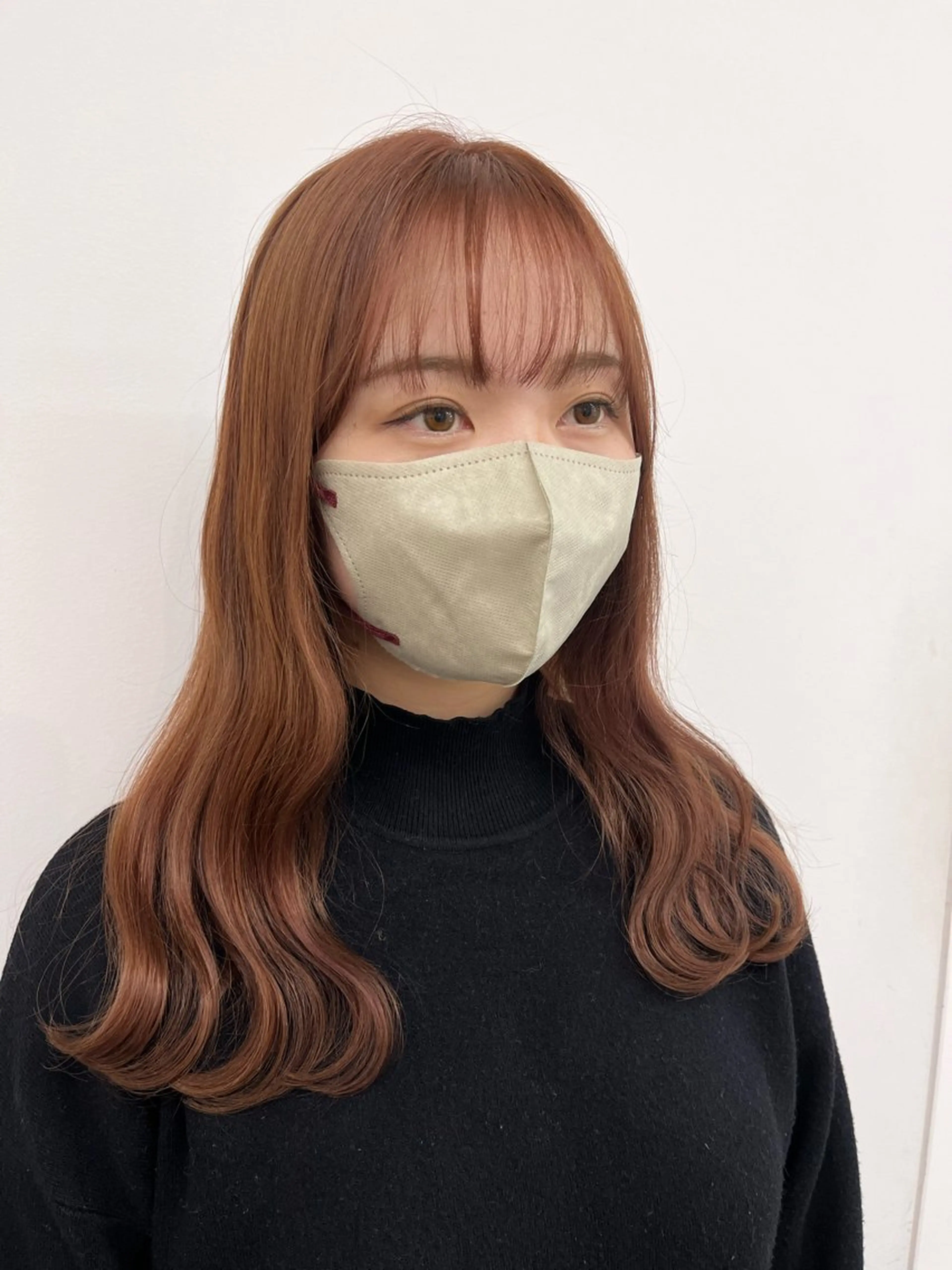 ロング カラー ベージュカラー オレンジ オレンジベージュ 暖色カラー/ ヘアセット🌛櫻井舞のヘアスタイル