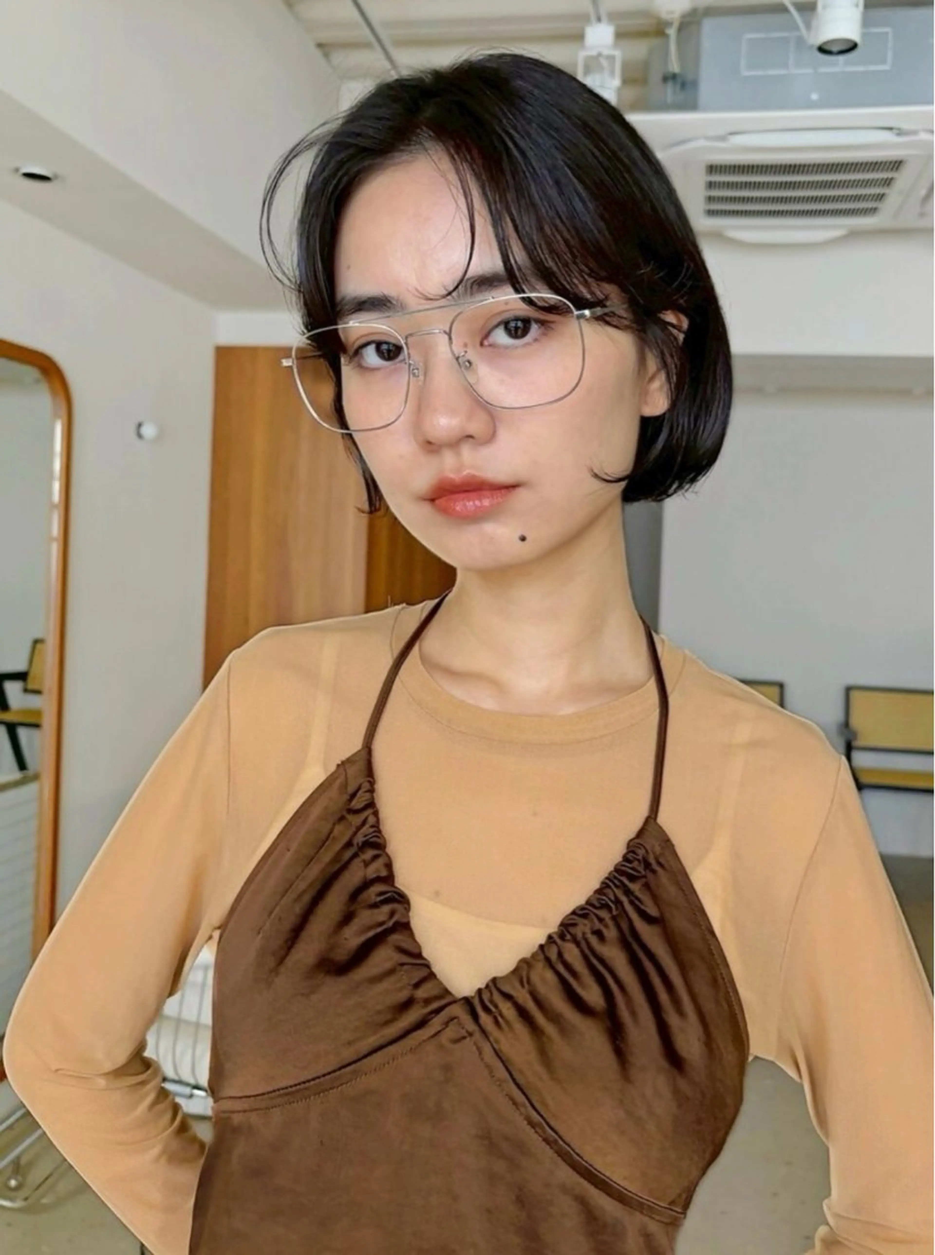 ショート ショートボブ ボブ レイヤーカット 似合わせカット ショートヘア 山口生真 ✂︎小顔矯正カットのヘアスタイル