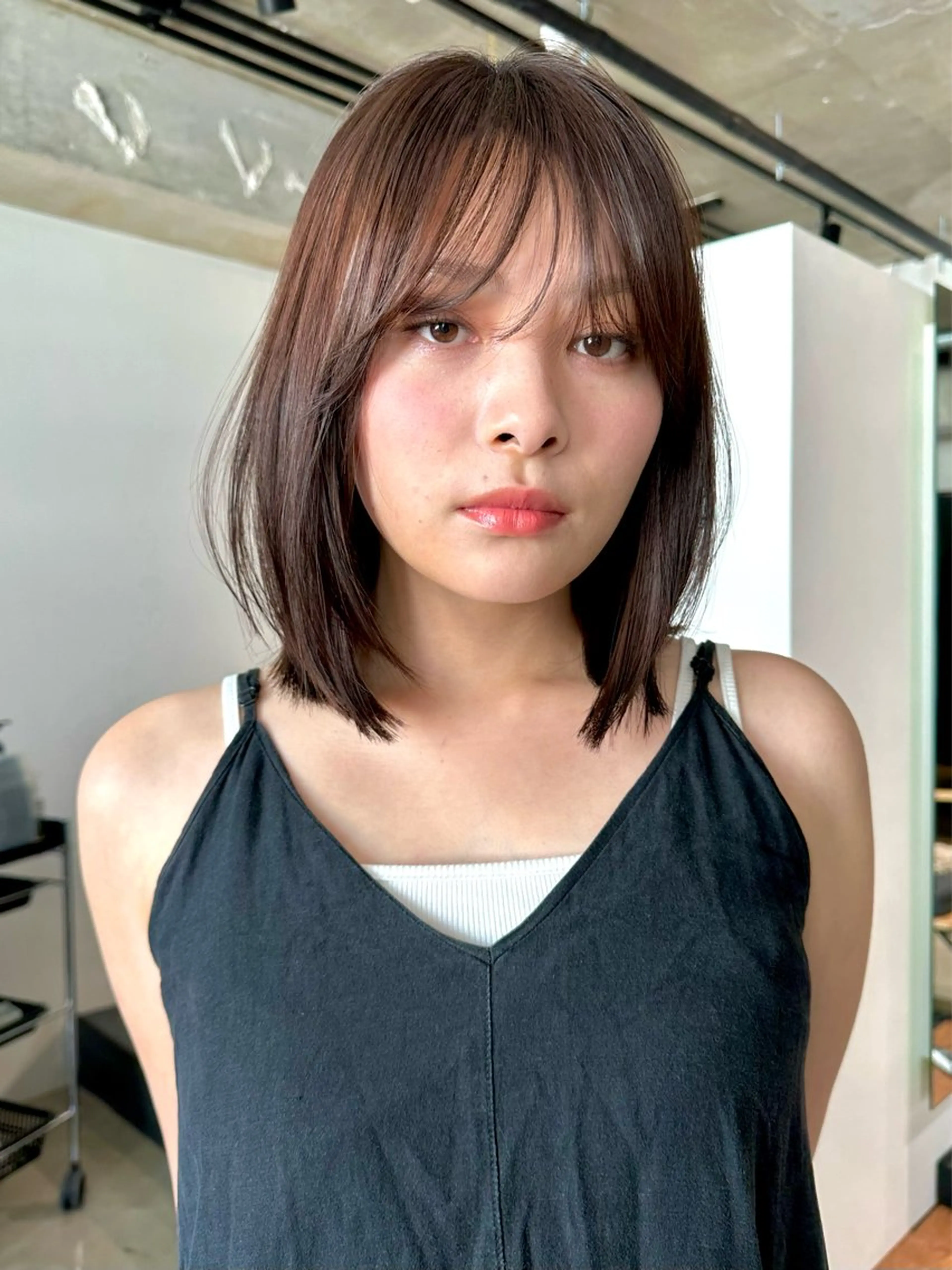 ショート カラー パーマ 🫧小顔×似合わせ× 透明感カラー🫧のヘアスタイル