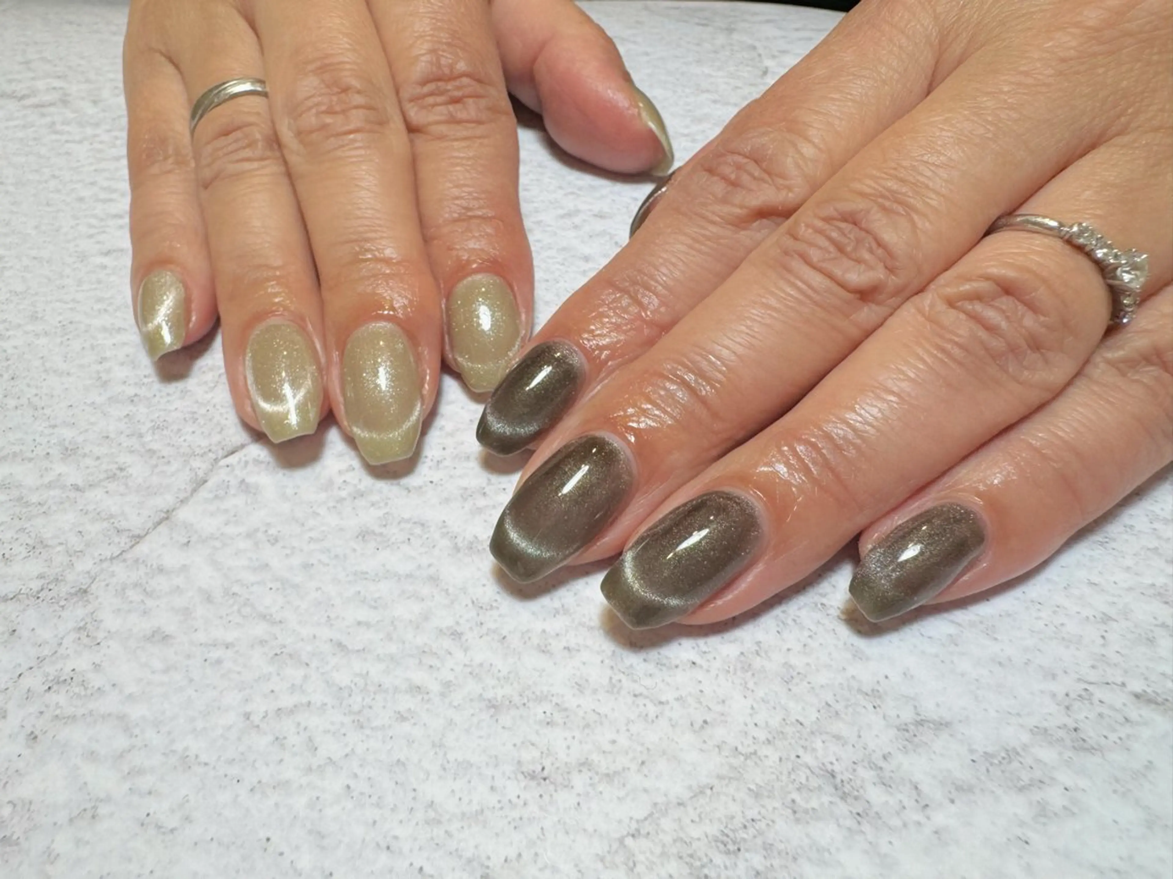 ネイル フレンチネイル マグネットネイル byeol nailのネイルデザイン