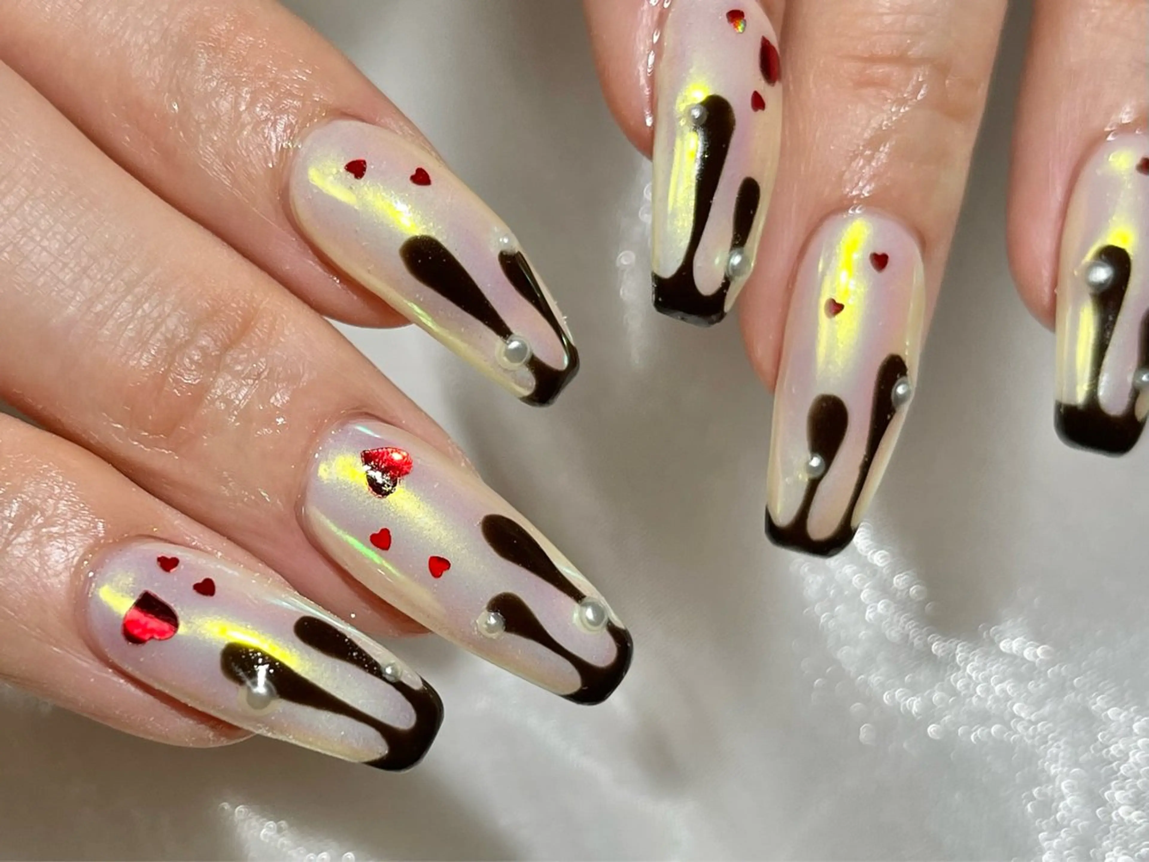 ネイル ロングネイル ハンドネイル repos 金山ネイルサロンのネイルデザイン