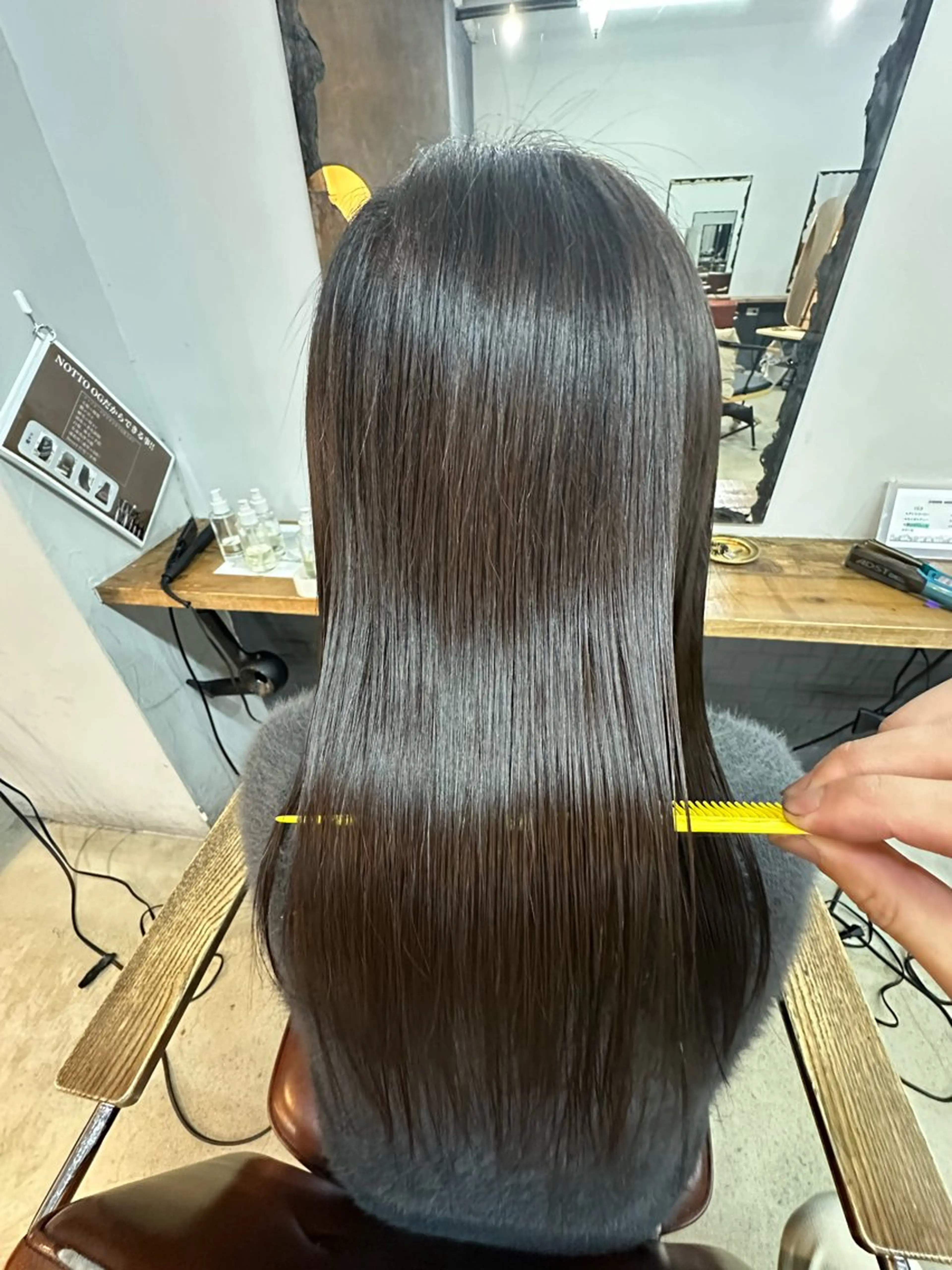 ロング カット 縮毛矯正 榎元 成夫のヘアスタイル