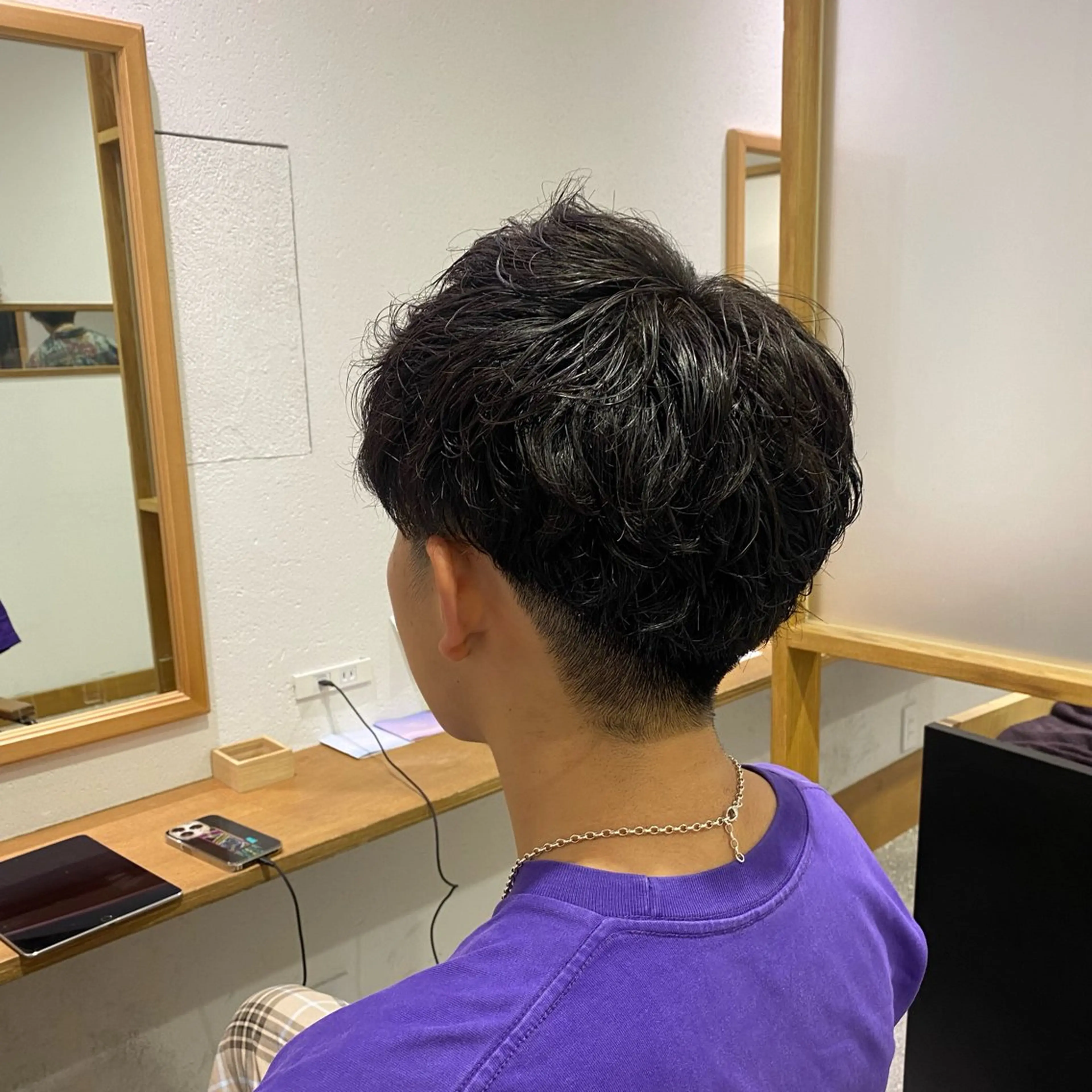 メンズ カット パーマ ついざき はるかのヘアスタイル