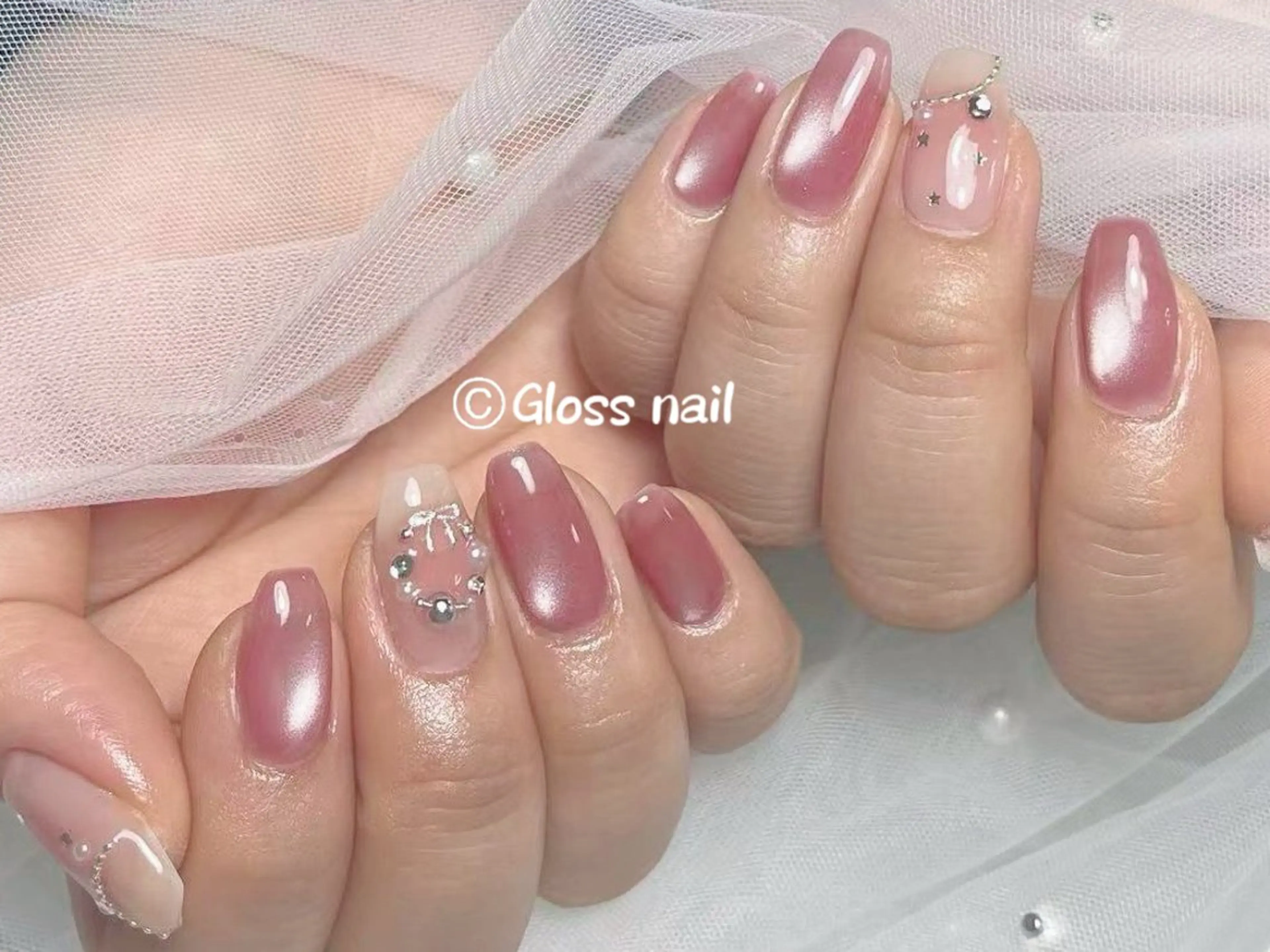 ネイル Gloss nail モデル募集中のネイルデザイン