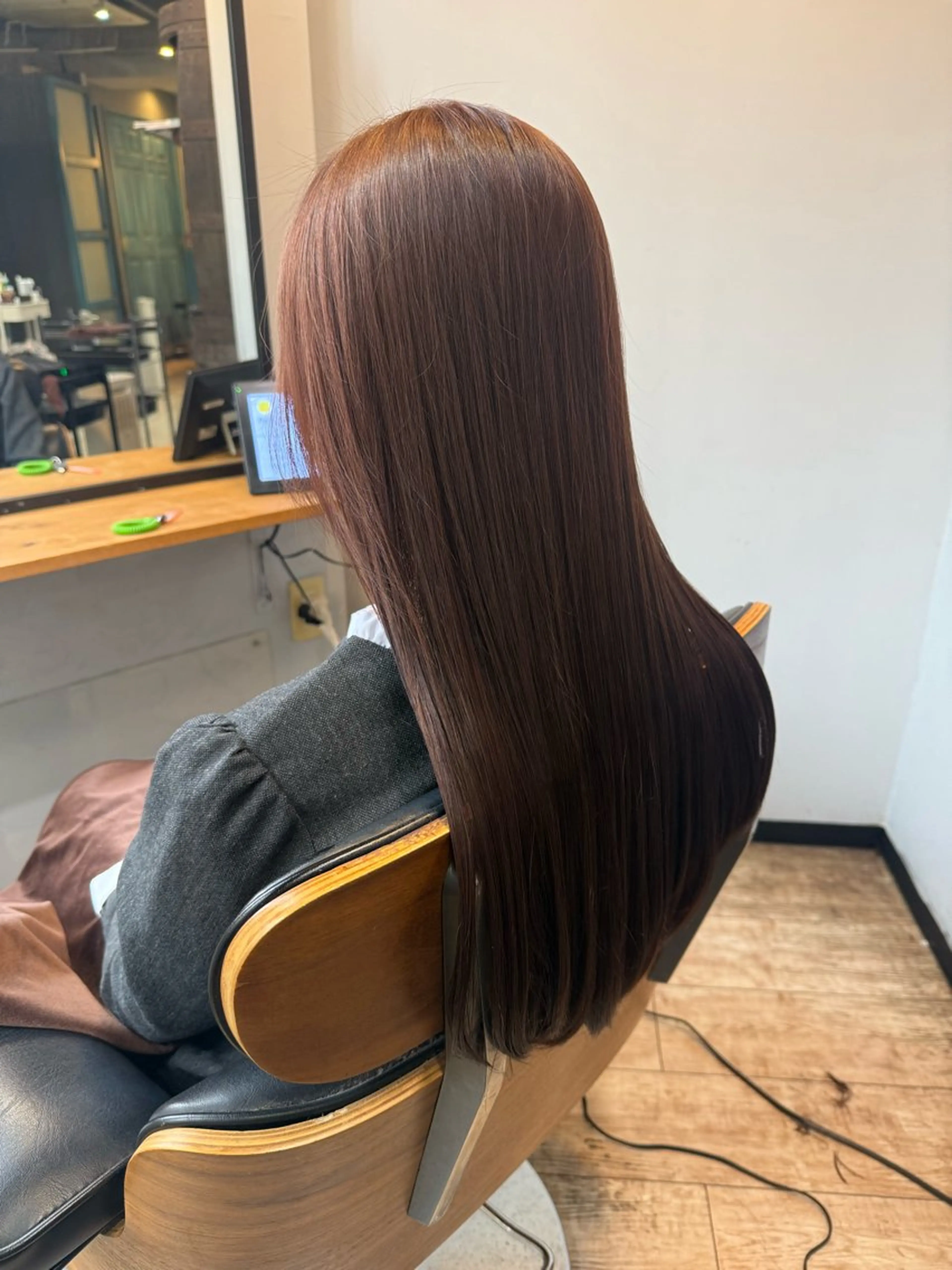 ロング カラー ベージュカラー ピンクカラー ピンクベージュ 髪質改善 トリートメント 加藤 まりえのヘアスタイル