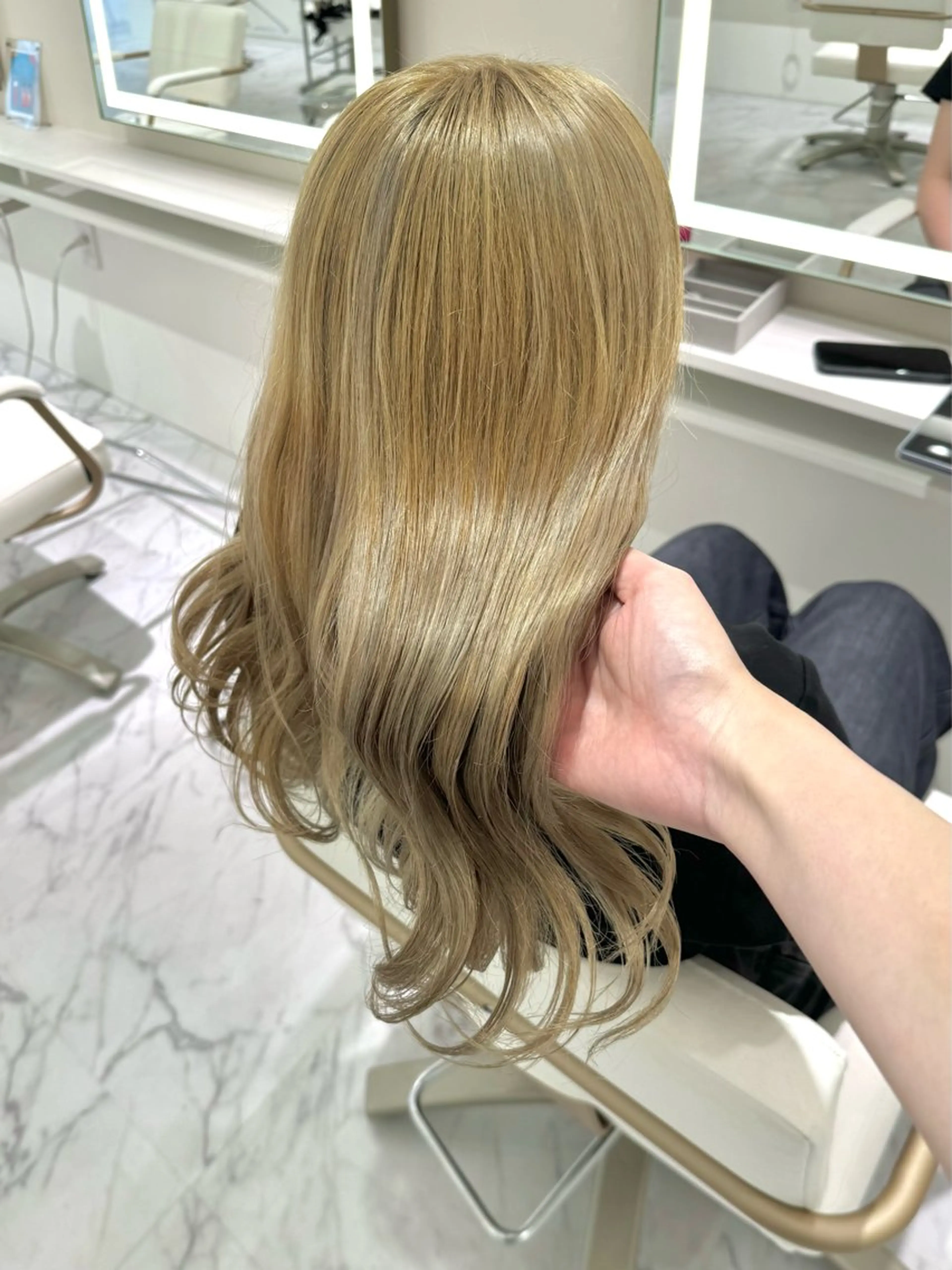 ロング カラー ヘアカラー ParveMix🍀 藤原愛未のヘアスタイル