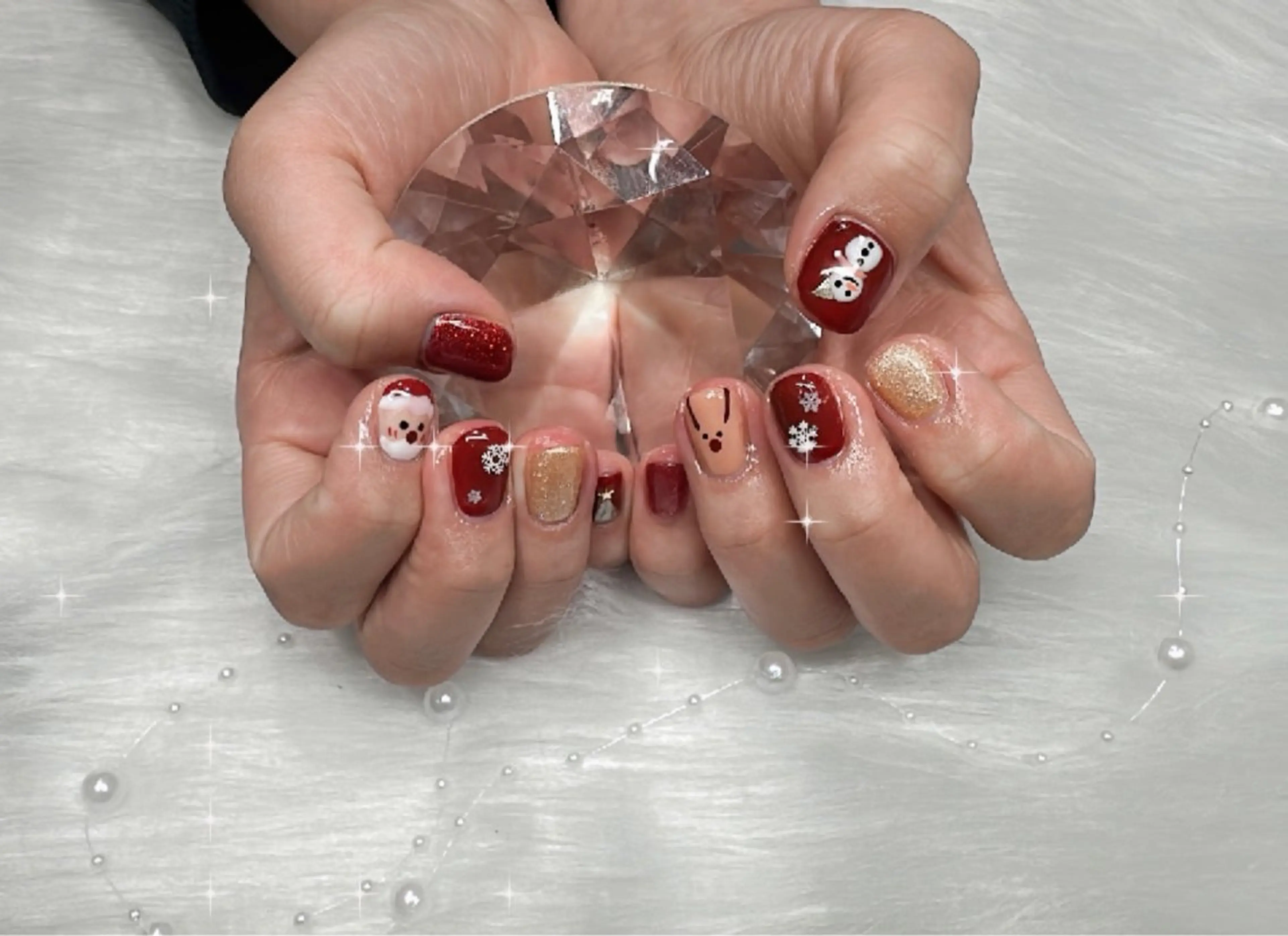 ネイル 冬ネイル クリスマス 中西 美羽のネイルデザイン