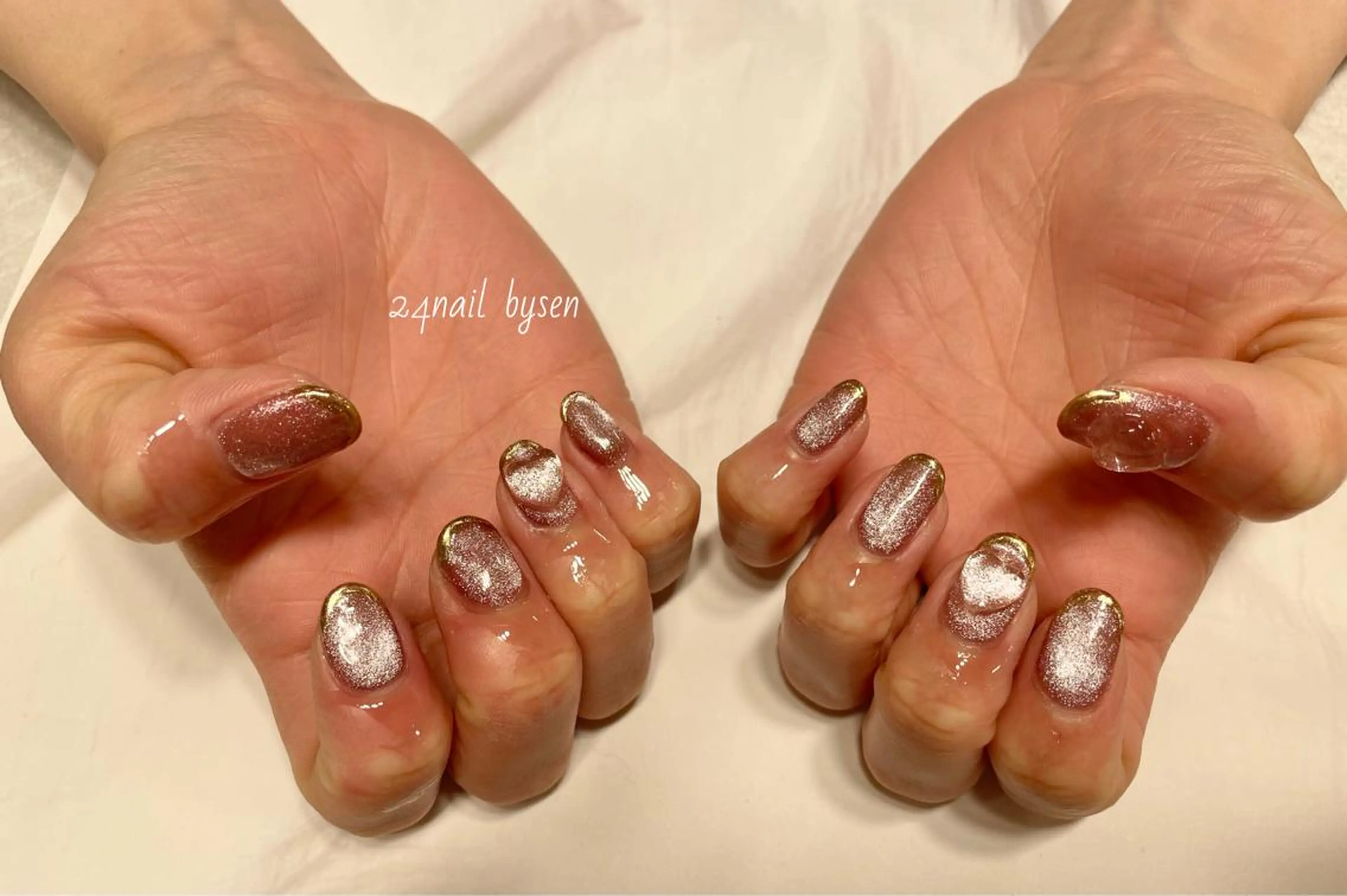 ネイル クリアネイル フレンチネイル 卒業式 ハート 氷ネイル・うるうるネイル Atelier by 24nail/Ayaのネイルデザイン