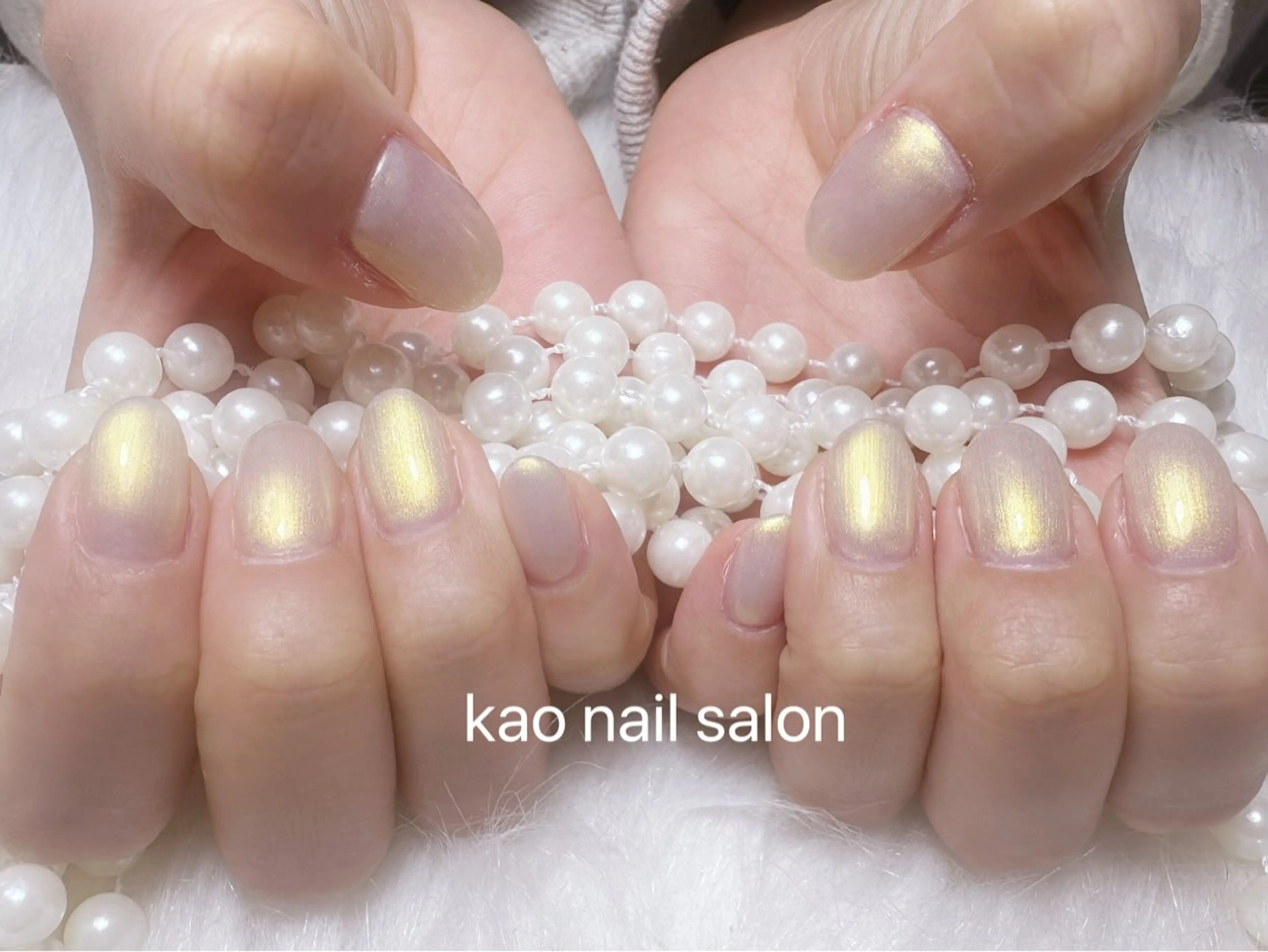 ネイル ハンドネイル kao nail マグネット/長さだしのネイルデザイン
