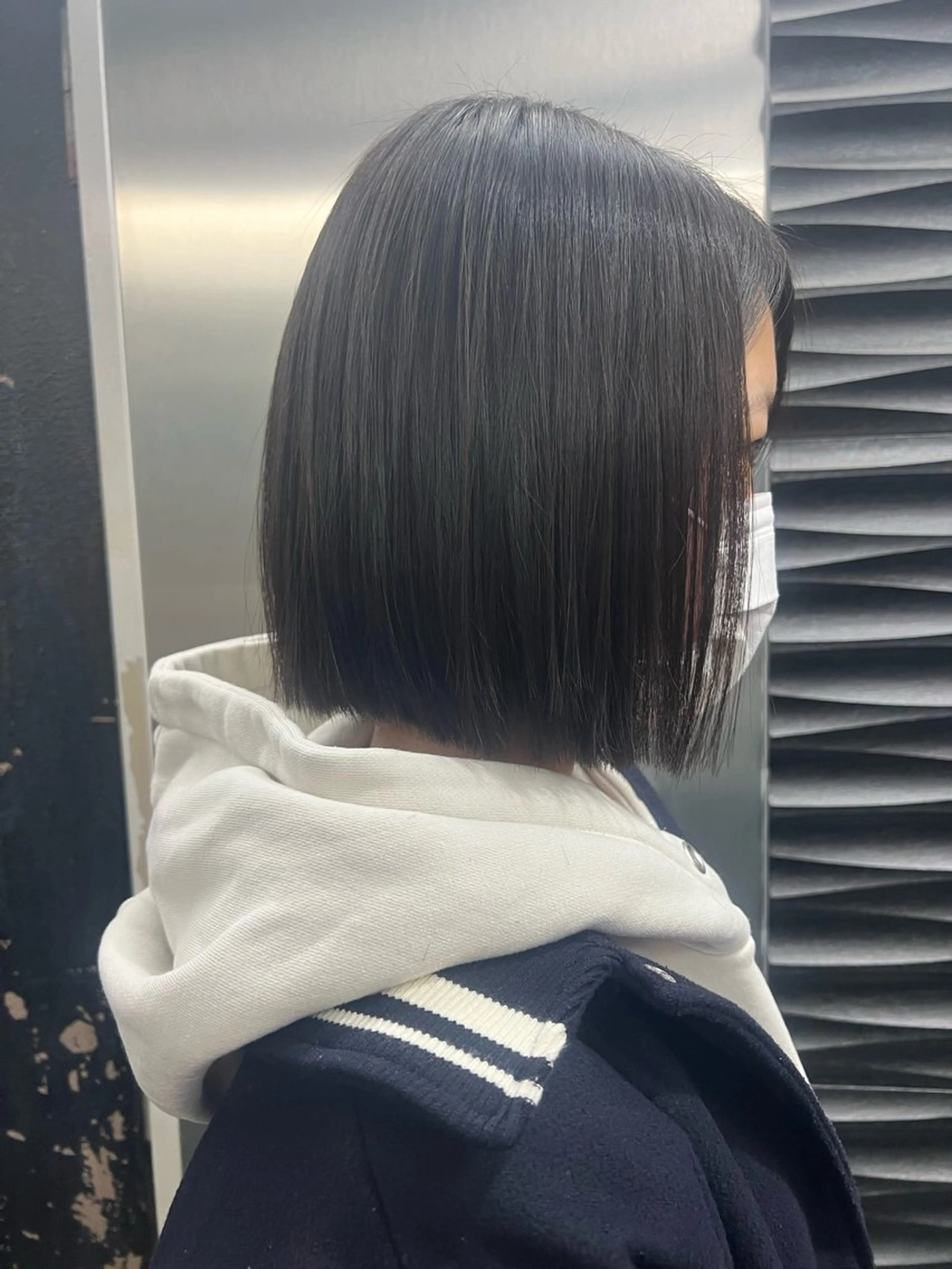 ミディアム カット 縮毛矯正 Lafith hair coco 博多店所属・脇山 真生のヘアスタイル