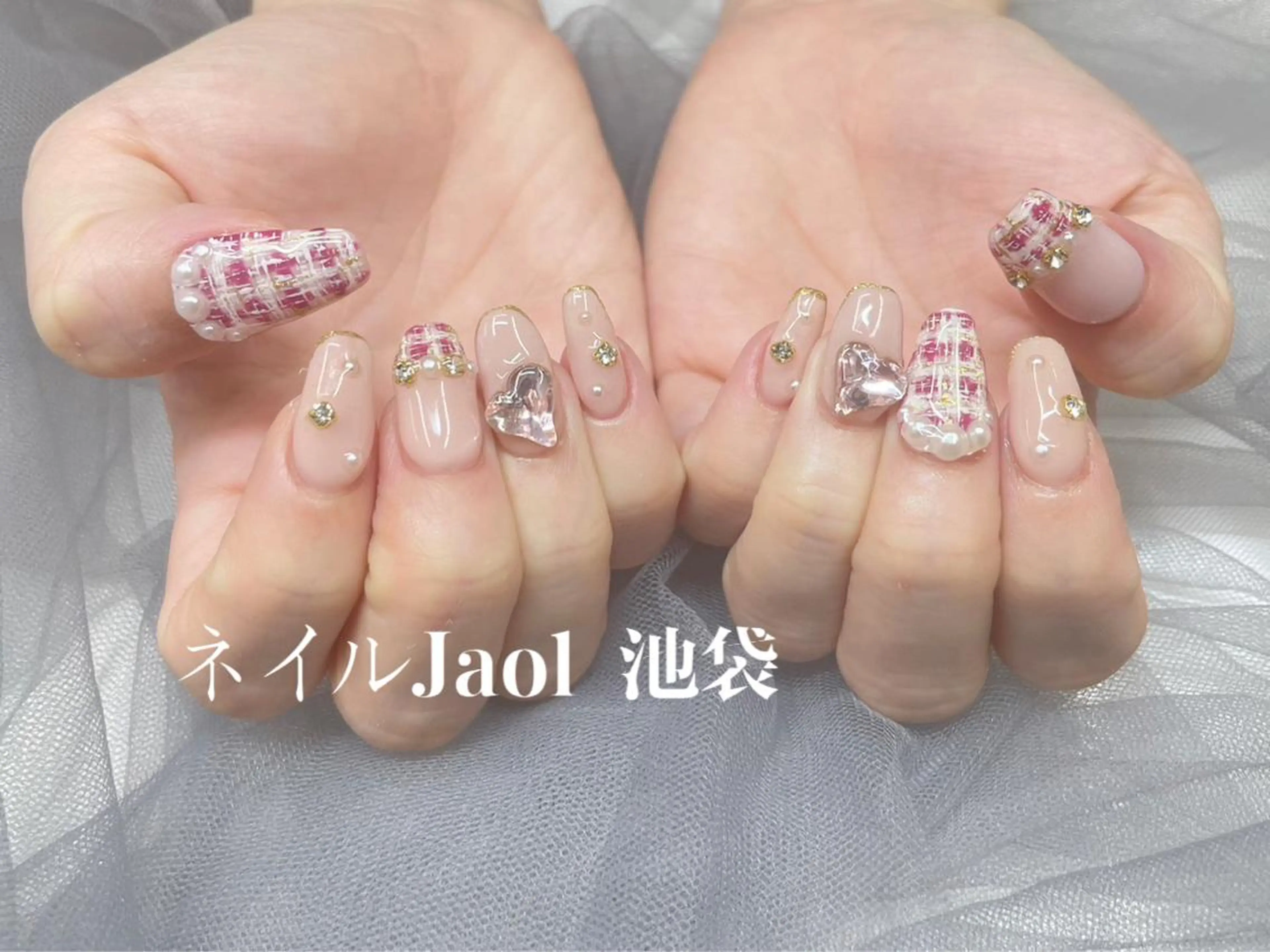 ミディアム ハンドネイル nail jaol池袋店所属・ネイルJaol 池袋のネイルデザイン