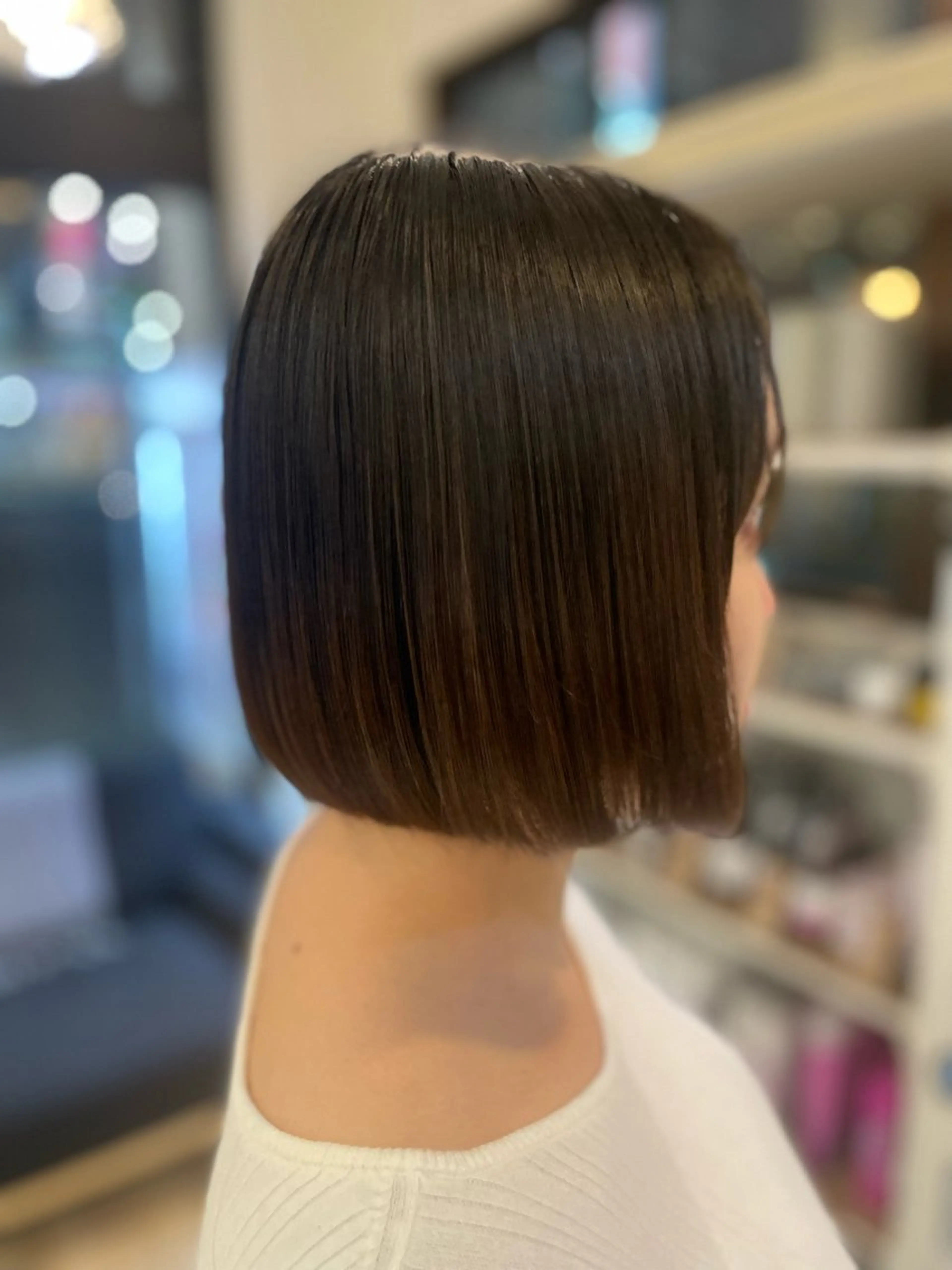 ミディアム 切りっぱなしボブ ボブ ボブカット 佐々木 祐太のヘアスタイル