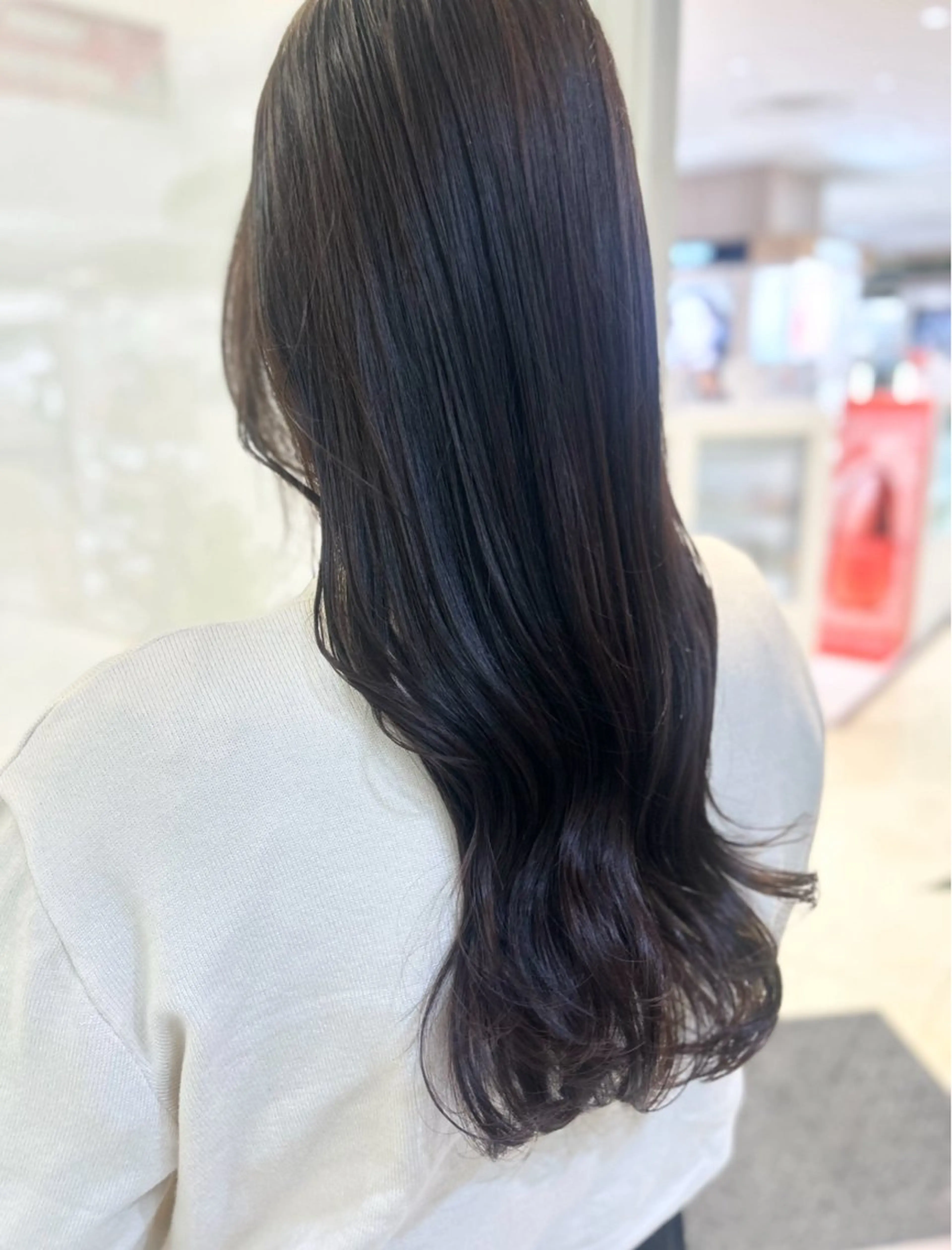 ロング カラー カット ヘアカラー トリートメント 艶質改善/縮毛矯正 ササキナツミのヘアスタイル