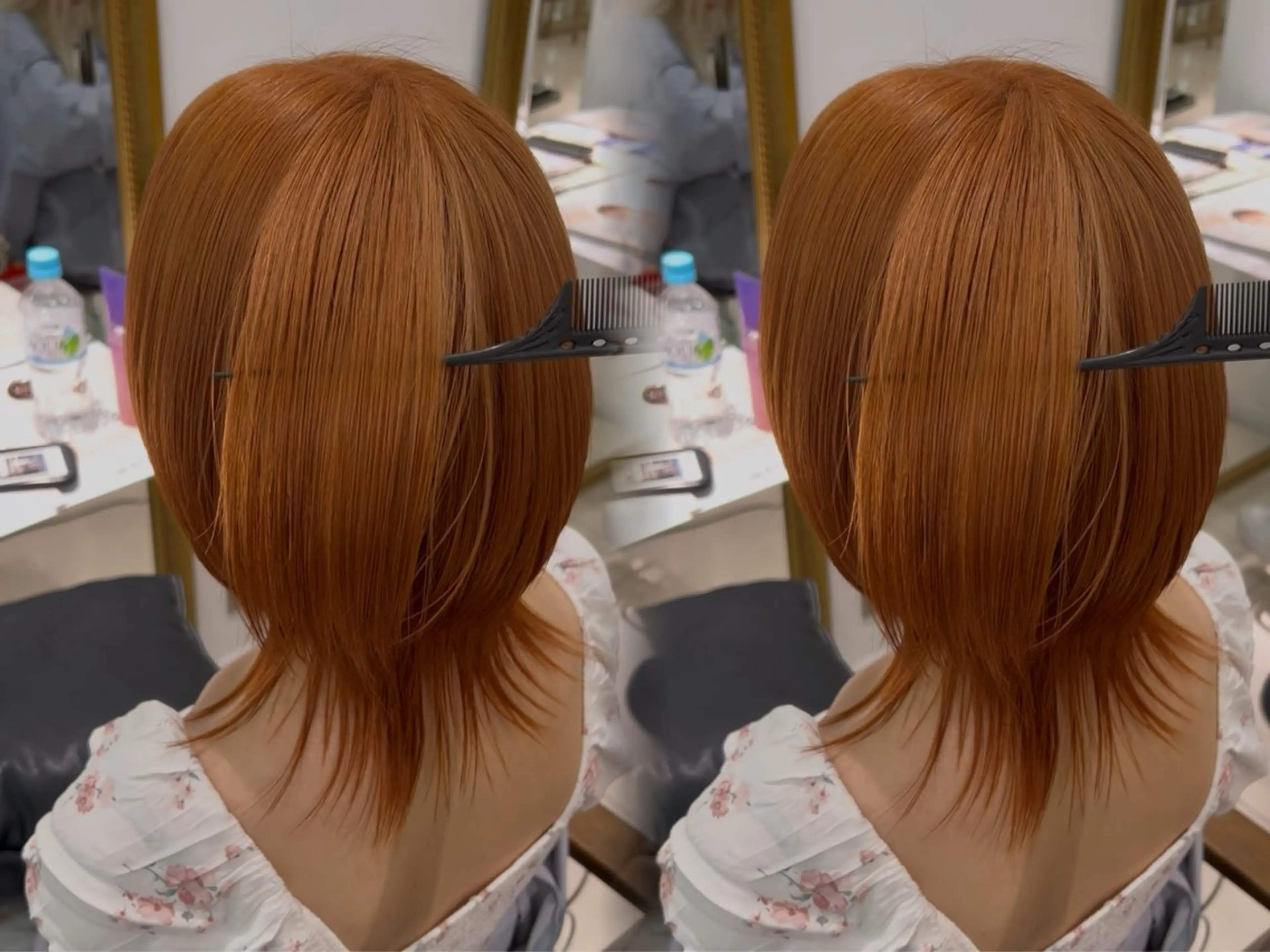 ミディアム カラー ハイトーンカラー 🤍🫧 長井 律のヘアスタイル