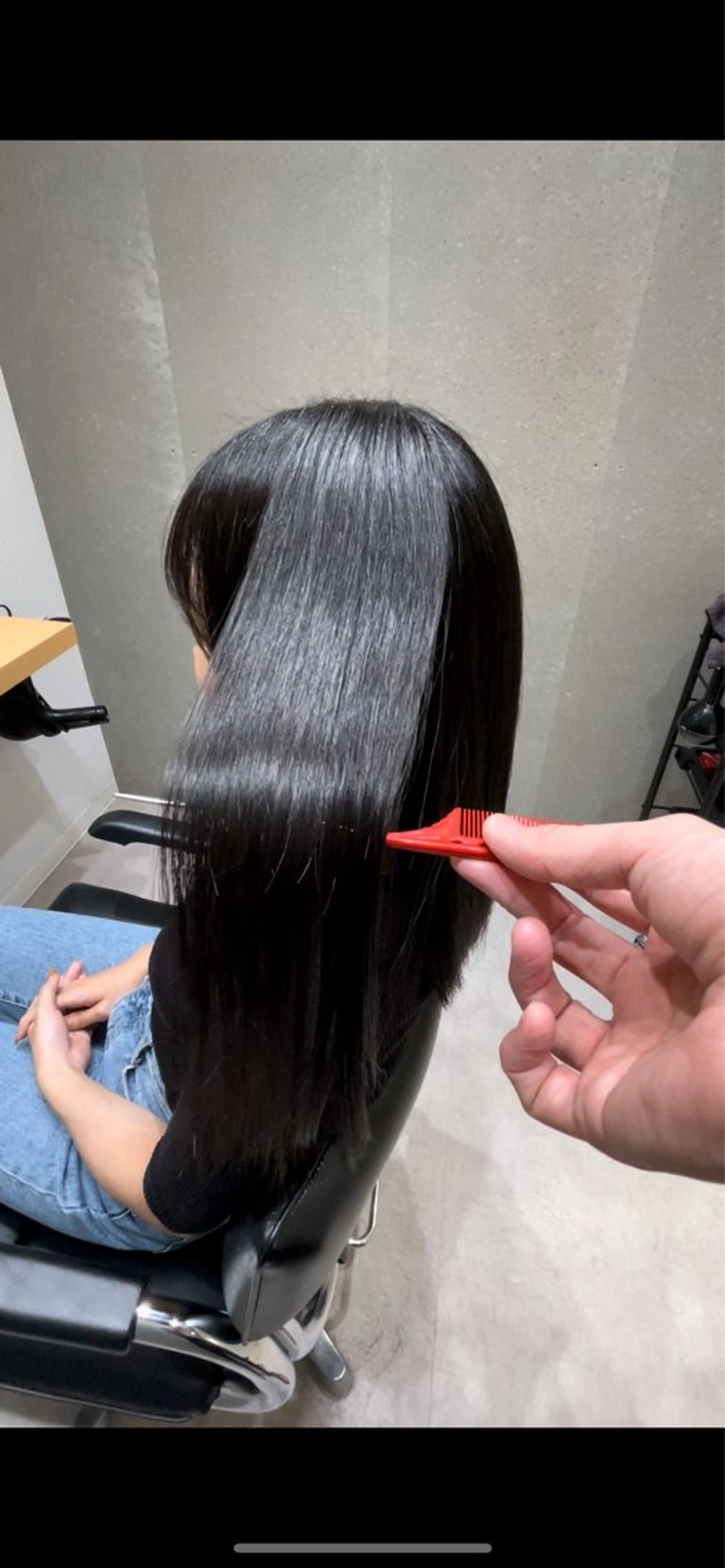 ミディアム カラー 透明感カラー イルミナカラー トリートメント 髪質改善ヘアケア 艶髪特化/上田のヘアスタイル