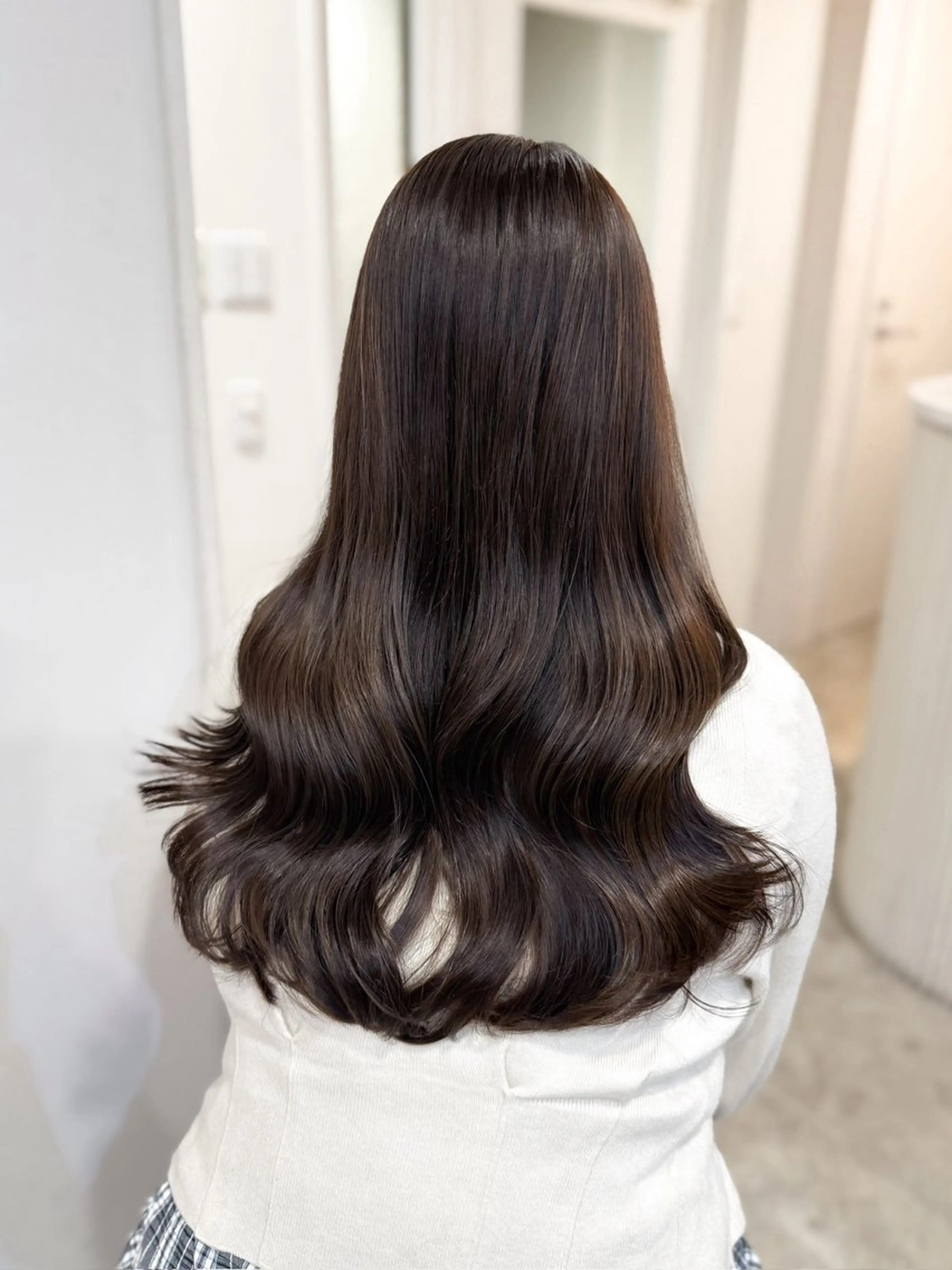 ミディアム カラー カット ヘアカラー ミディアム/顔周り/ ベージュ🌼mayuのヘアスタイル