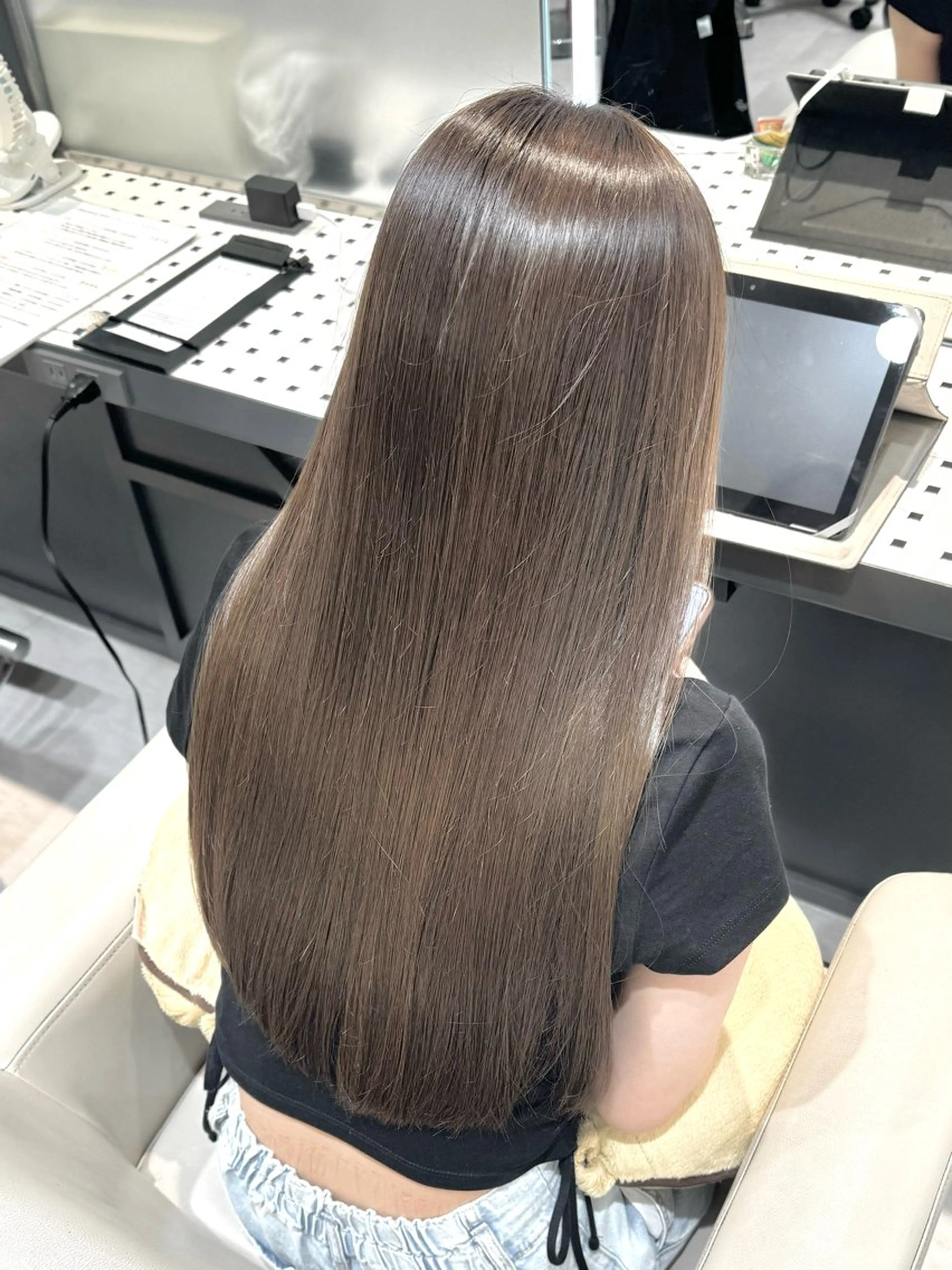 ロング カラー 巻ける美髪矯正/ 韓国ヘア/yutaのヘアスタイル