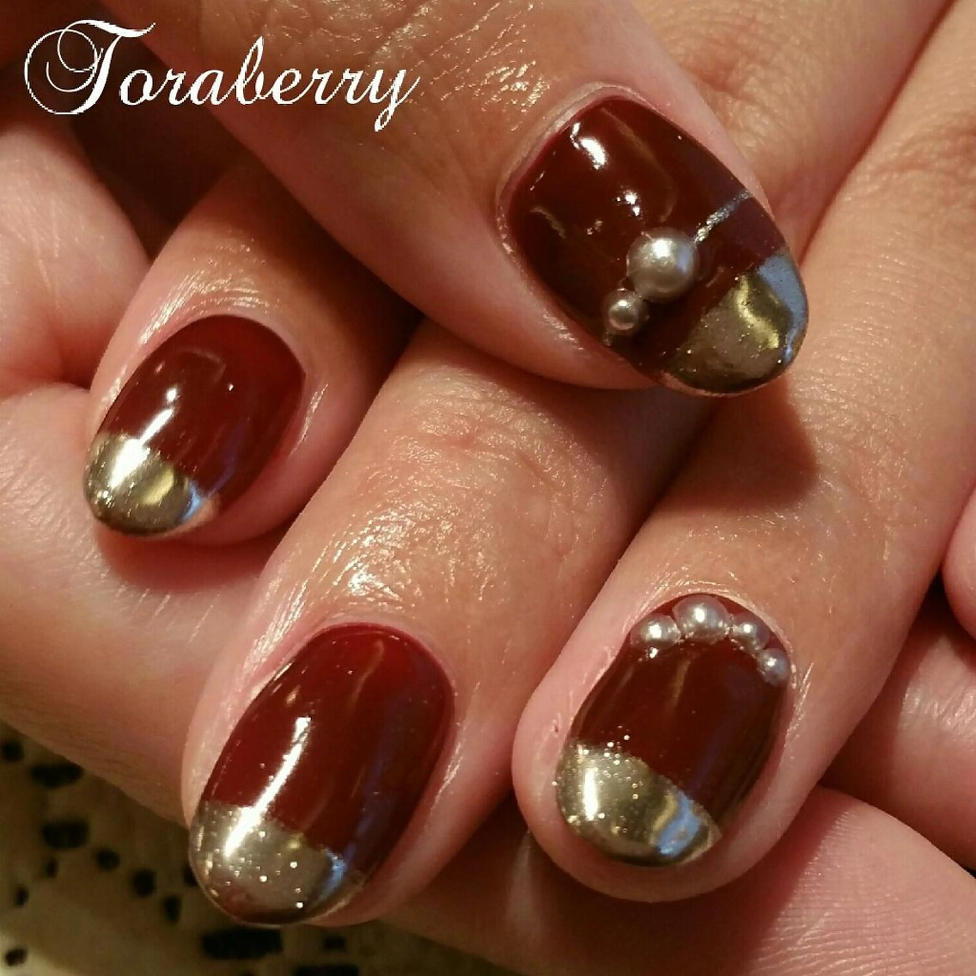 ネイル ミラーネイル ハンドネイル ネイリスト なつみのネイルデザイン