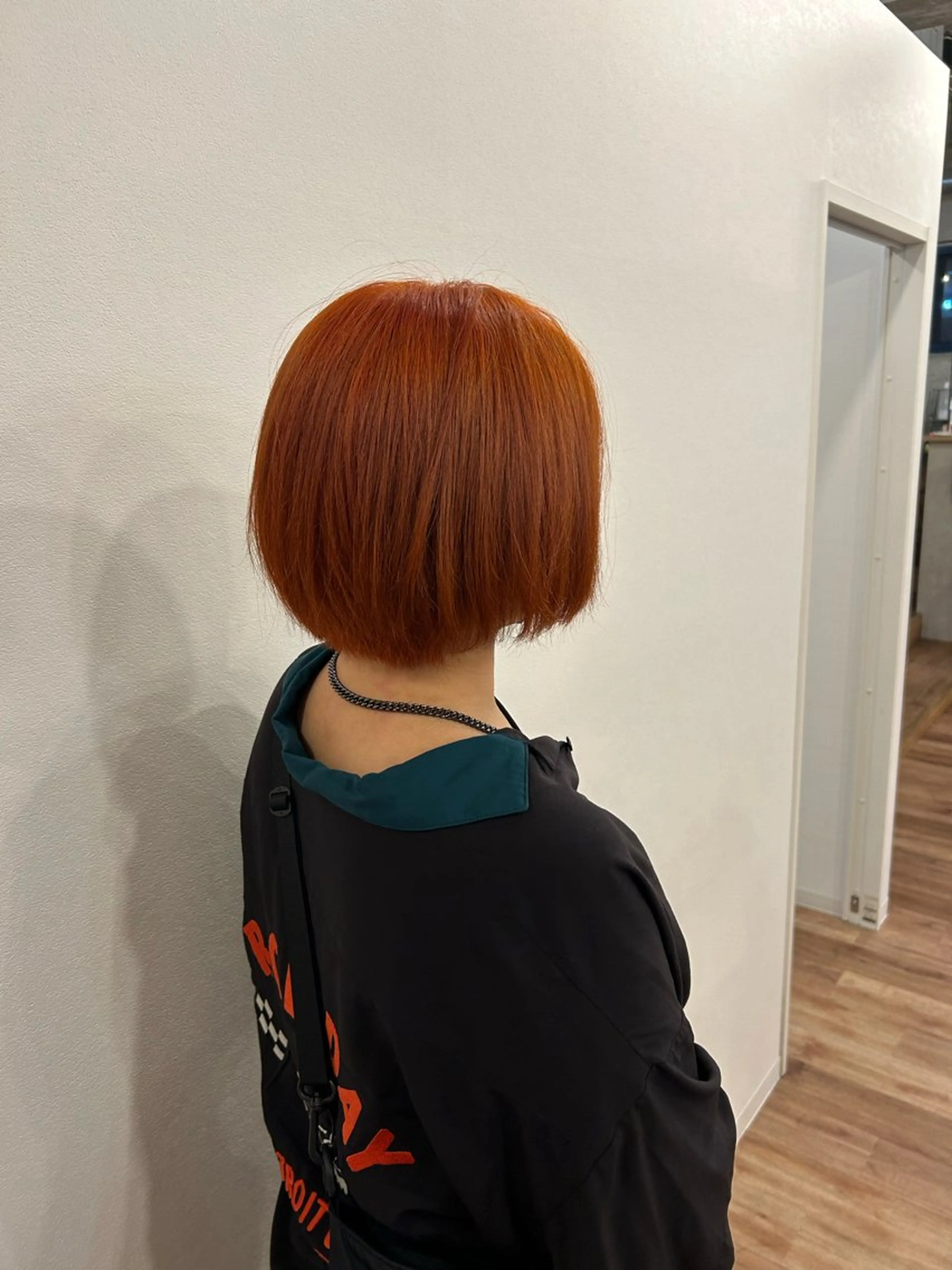 ショート カラー オレンジ be'leef.eje枚方店所属・土佐 凪紗のヘアスタイル