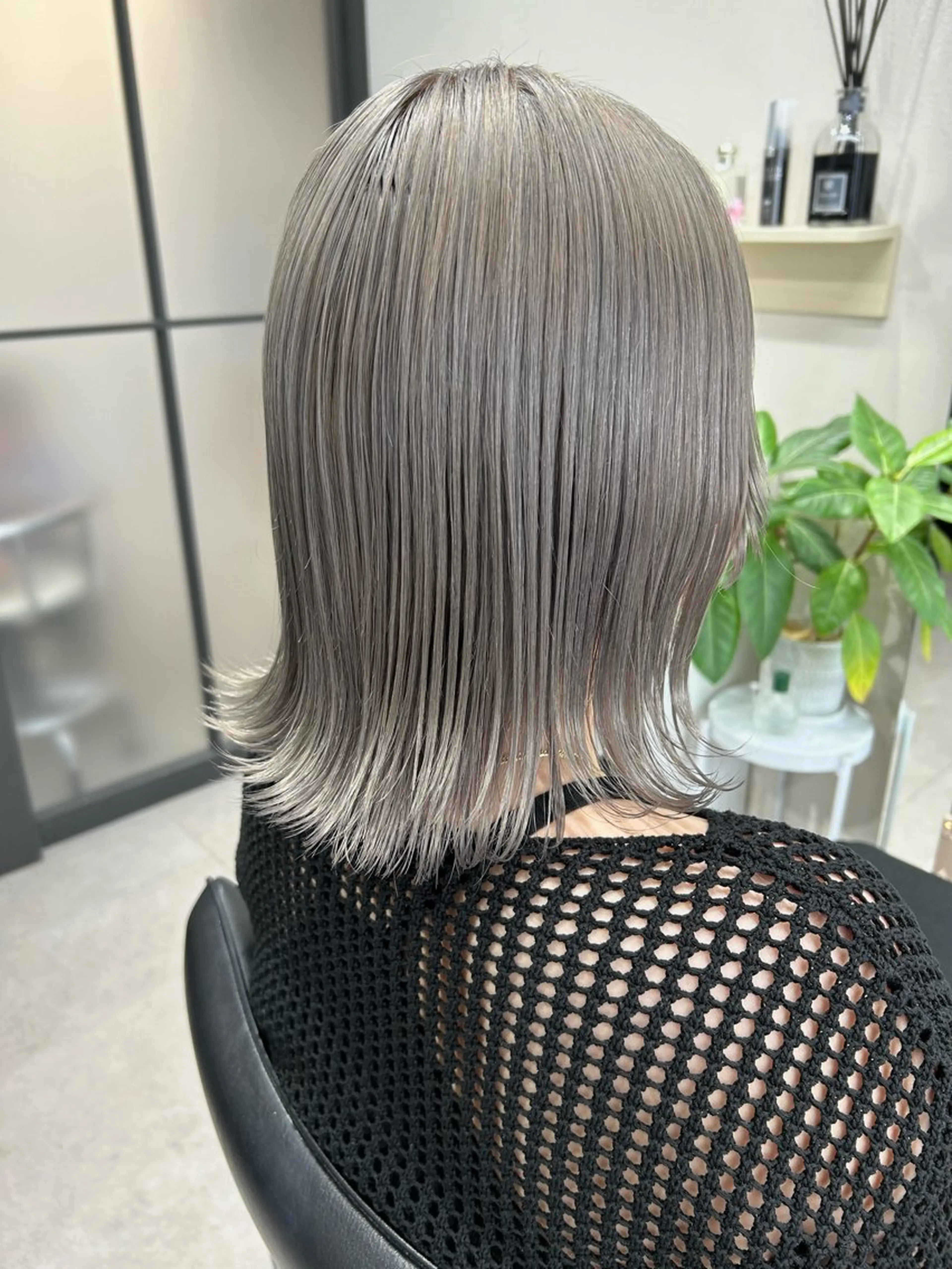 ミディアム カラー ヘアカラー トリートメント 髪質改善will hairdesignのヘアスタイル