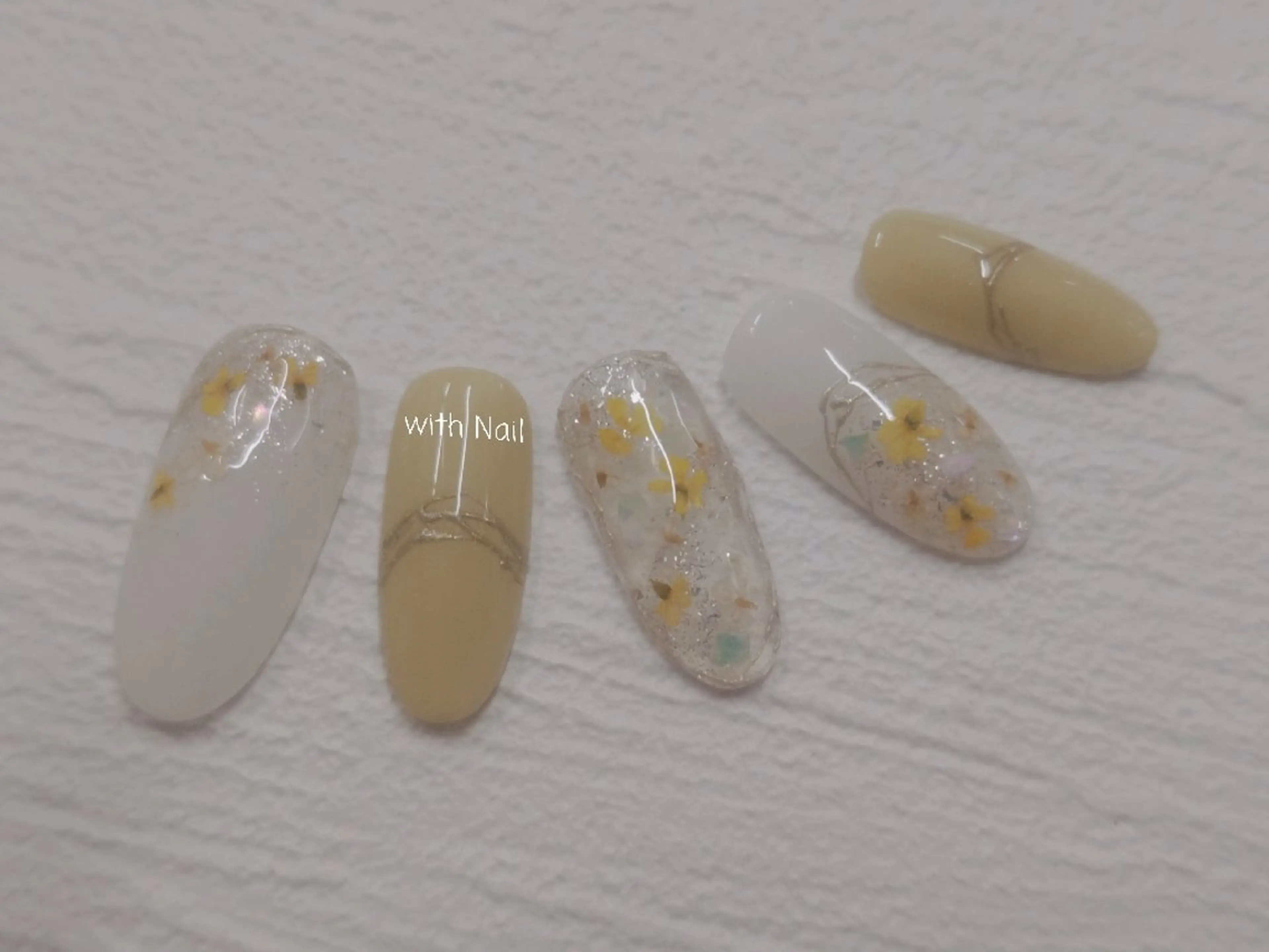 ネイル フラワーネイル 春ネイル ハンドネイル with Nail   ナガヤのネイルデザイン