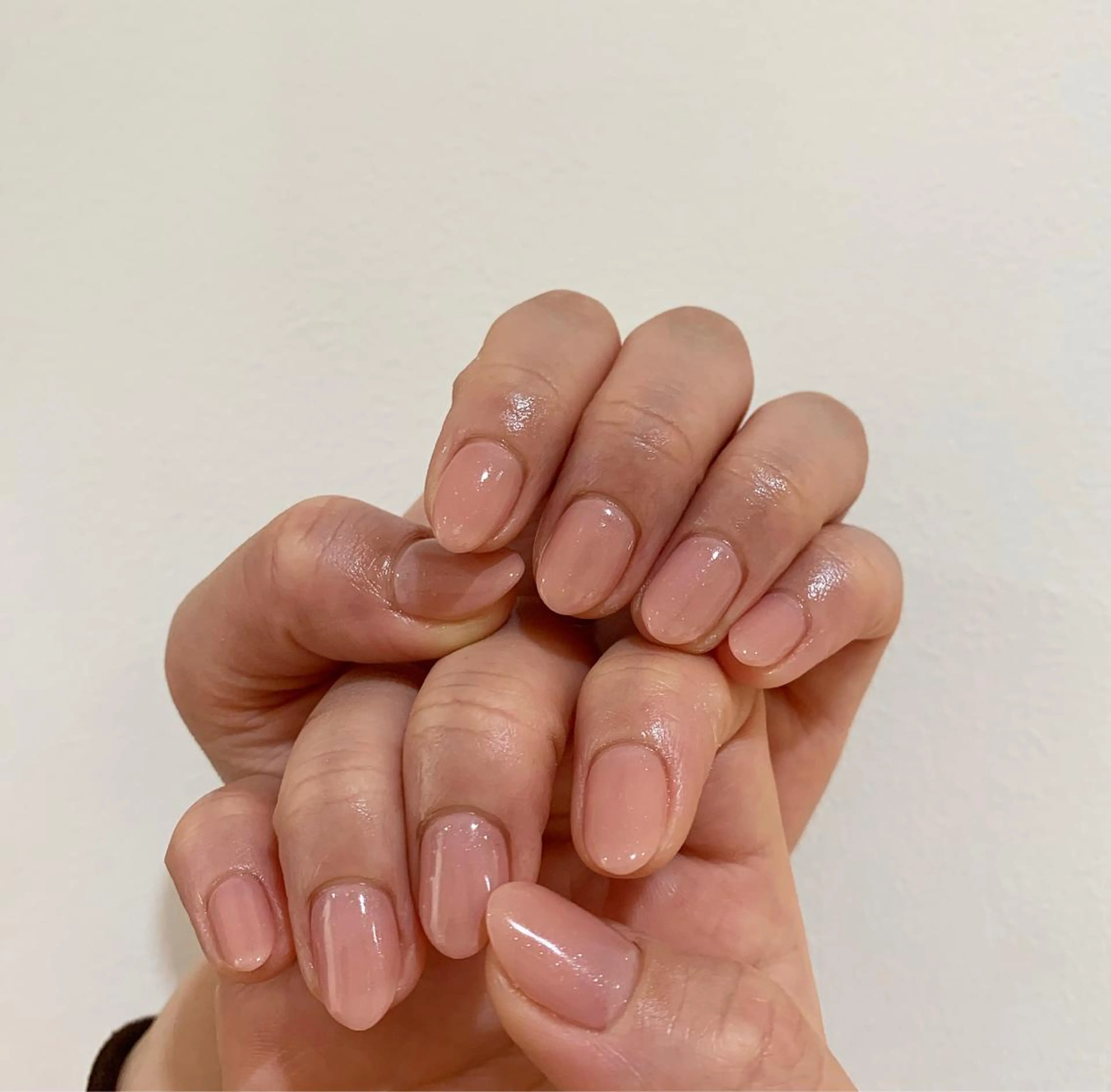 ネイル クリアネイル ピンク 佐藤 穂乃香のネイルデザイン