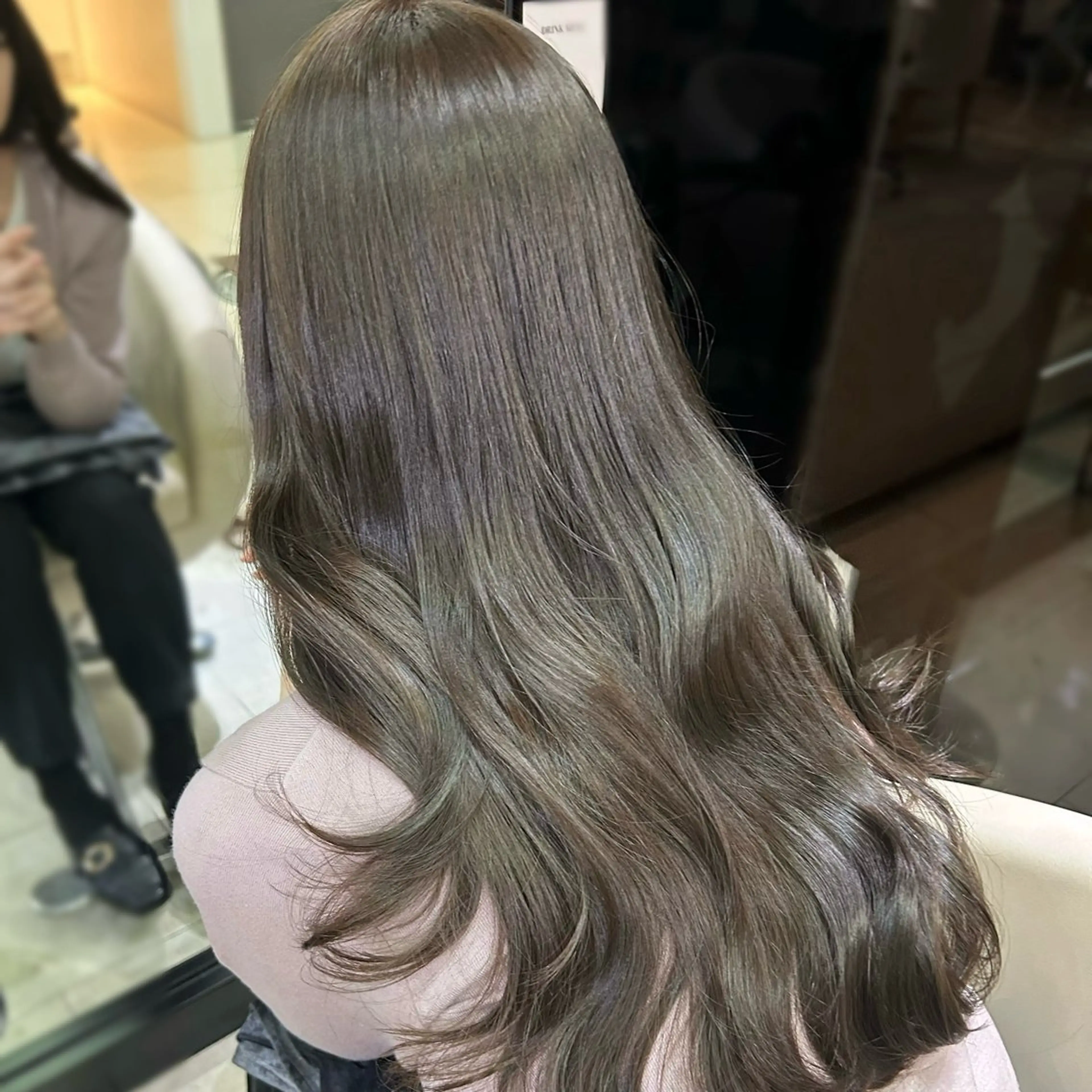 【シャンプーブロー込み🫧／さらに透明感💡】ブリーチ無しダブルカラー＋3stepトリートメントの写真