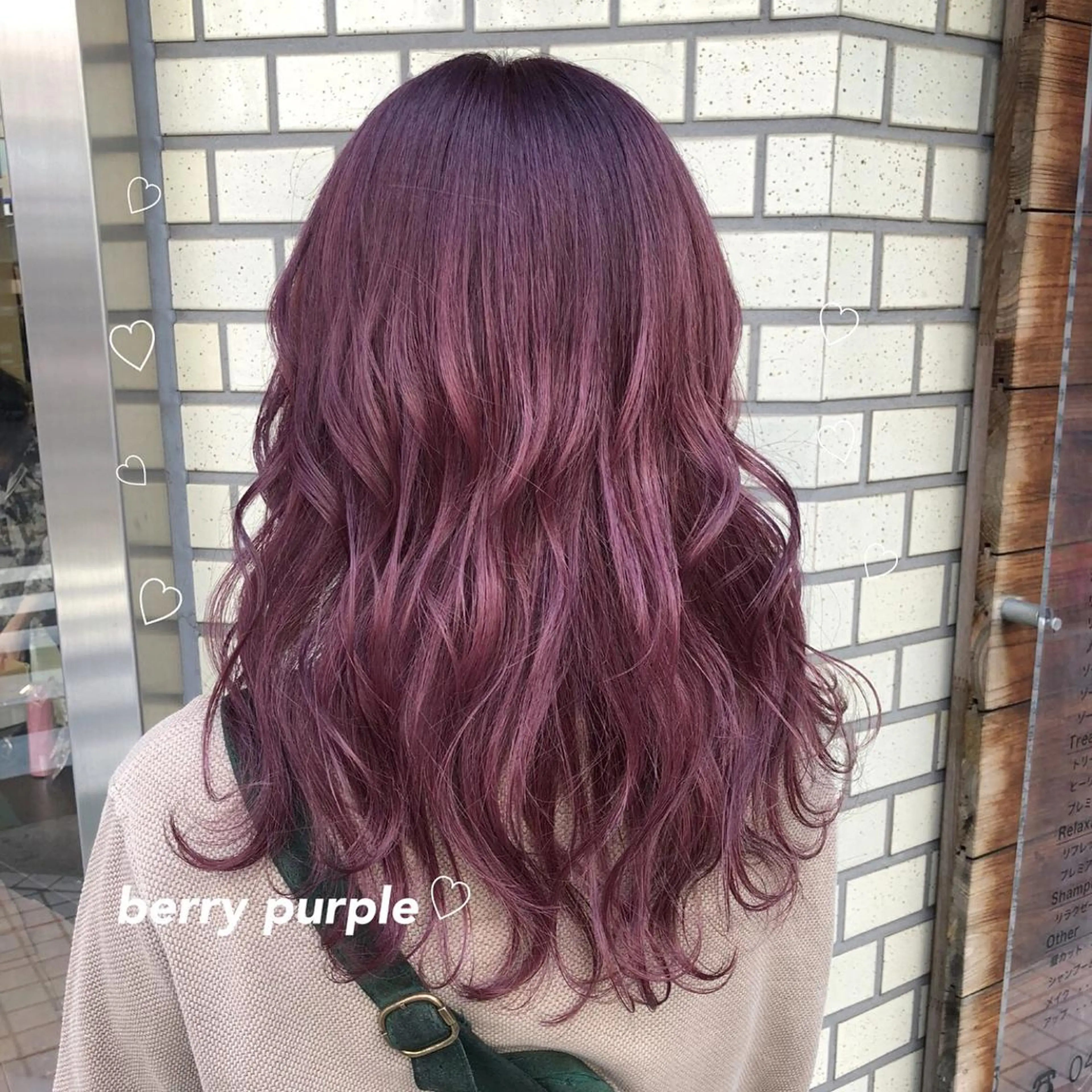 セミロング カラー ブリーチ ケアブリーチ パープルカラー 韓国ヘア得意❤︎森澤 悠佳のヘアスタイル