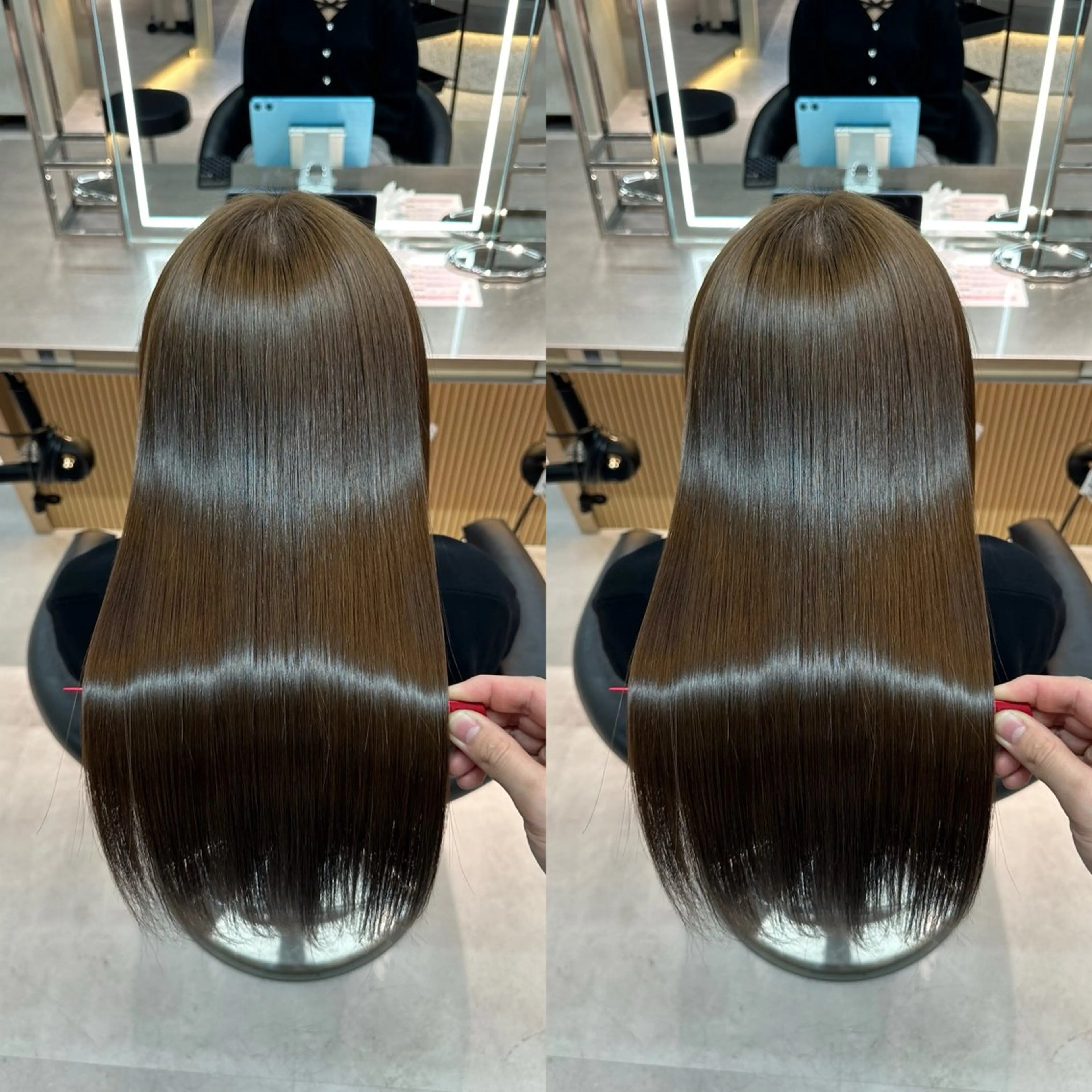 ロング 縮毛矯正 トリートメント ✨髪質改善特化✨副 店長椎葉信乃介のヘアスタイル