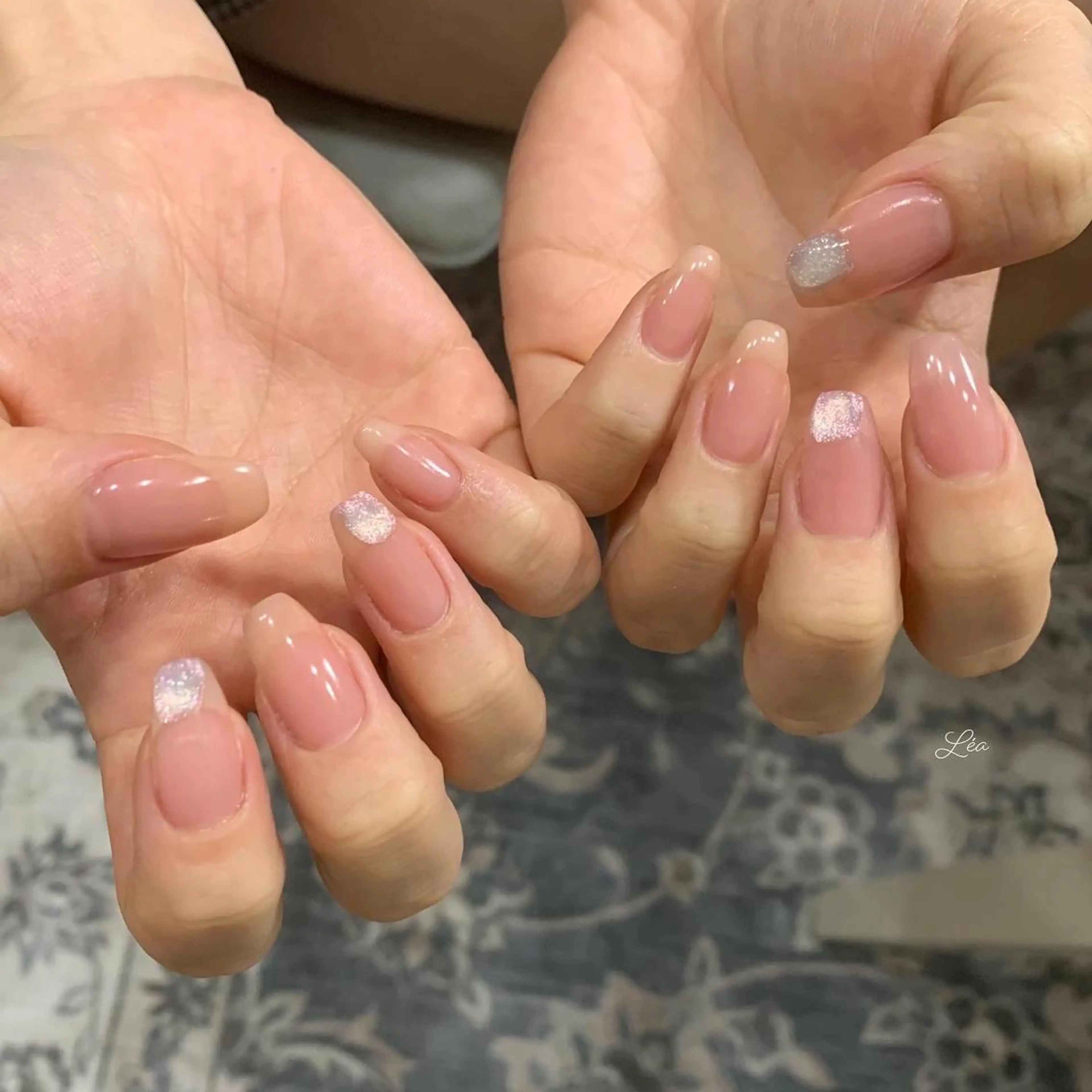 ネイル アートネイル ジェルネイル ワンカラーネイル パラジェル ソフトジェル Léa nailのネイルデザイン