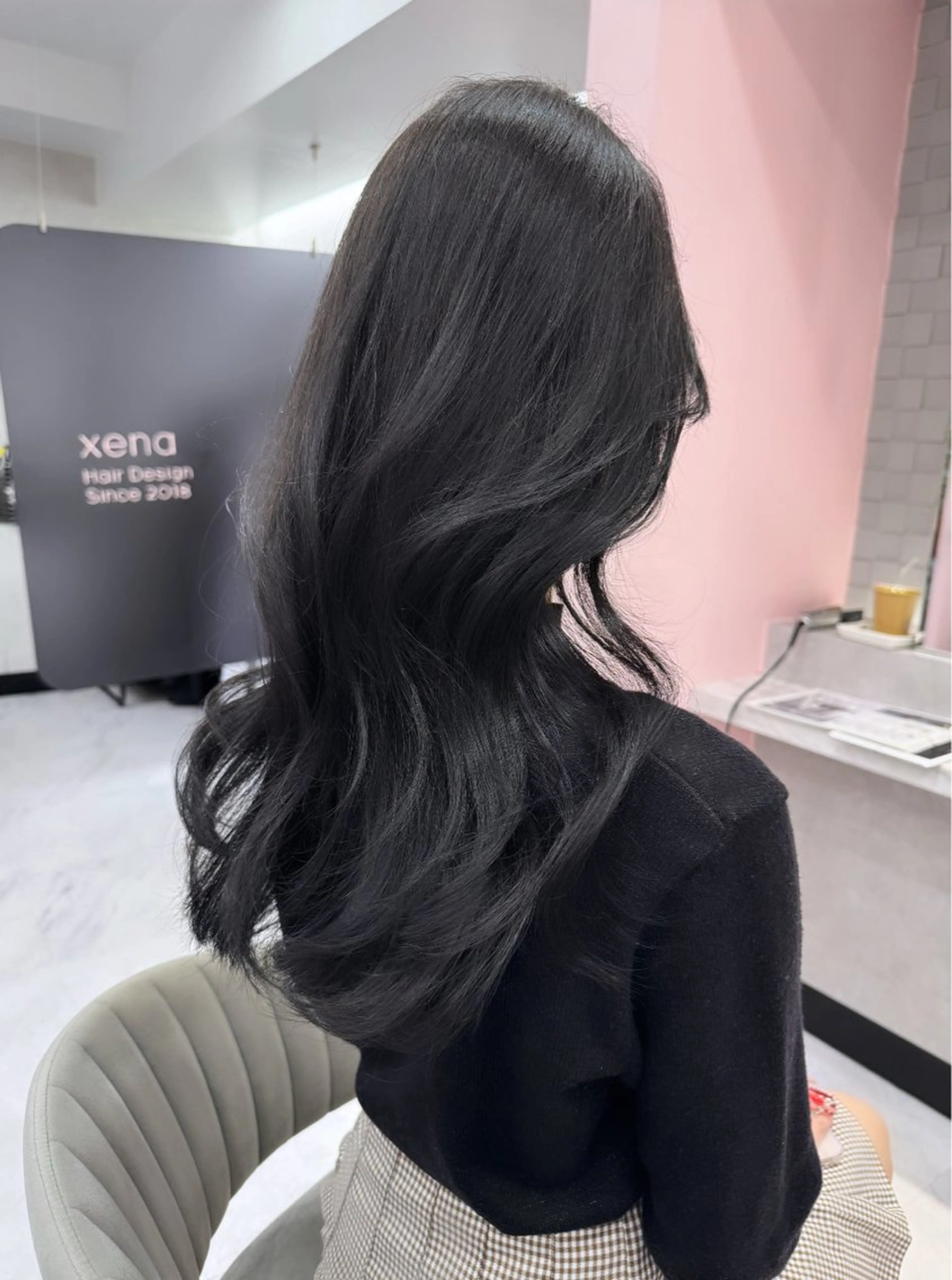 ロング ヘアカラー トリートメント 韓国ヘア/レイヤー カット/✨髪質改善のヘアスタイル