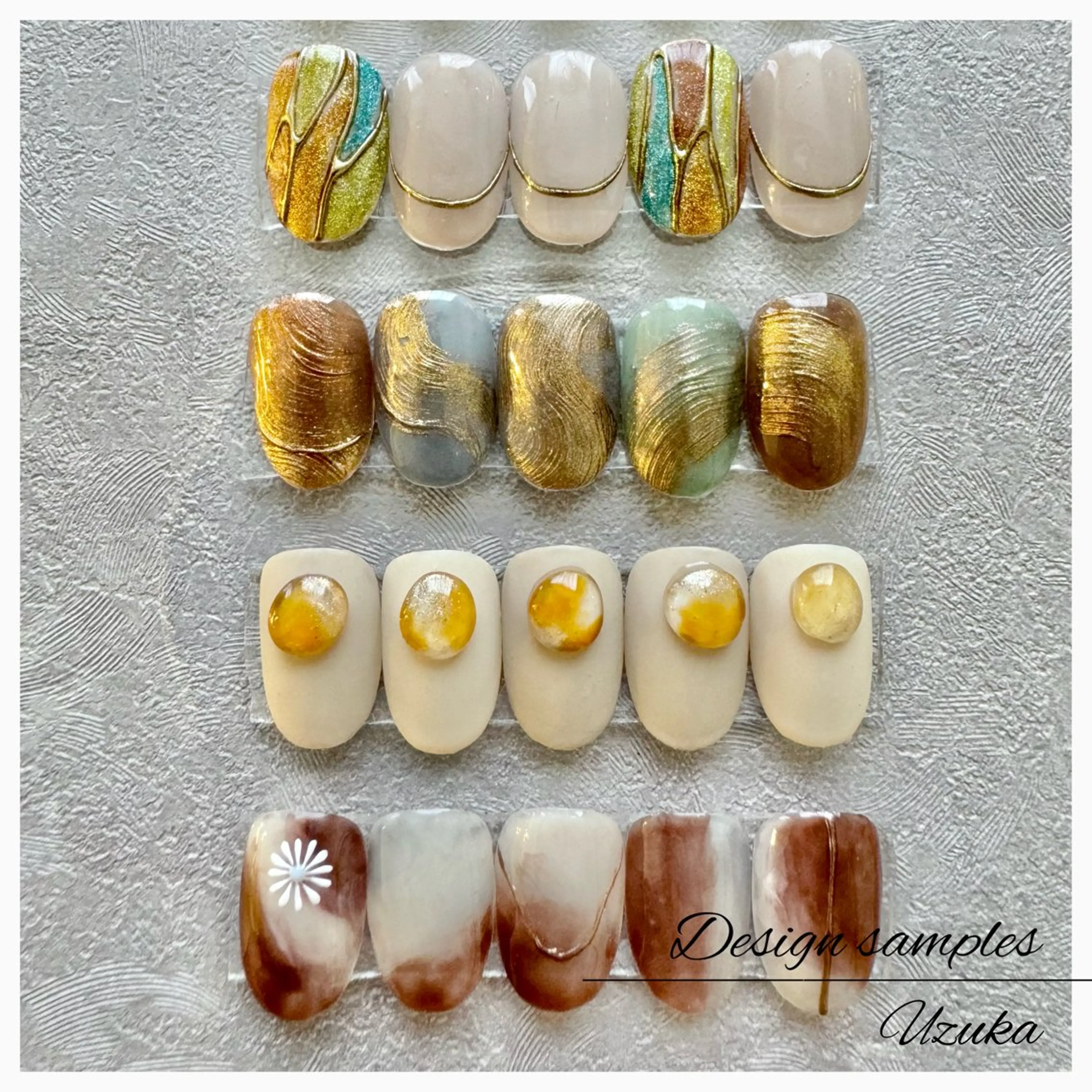 ネイル マグネットネイル ミラーネイル ニュアンスネイル ぷっくりネイル 【 enn 】 Uzuka Yukaのネイルデザイン