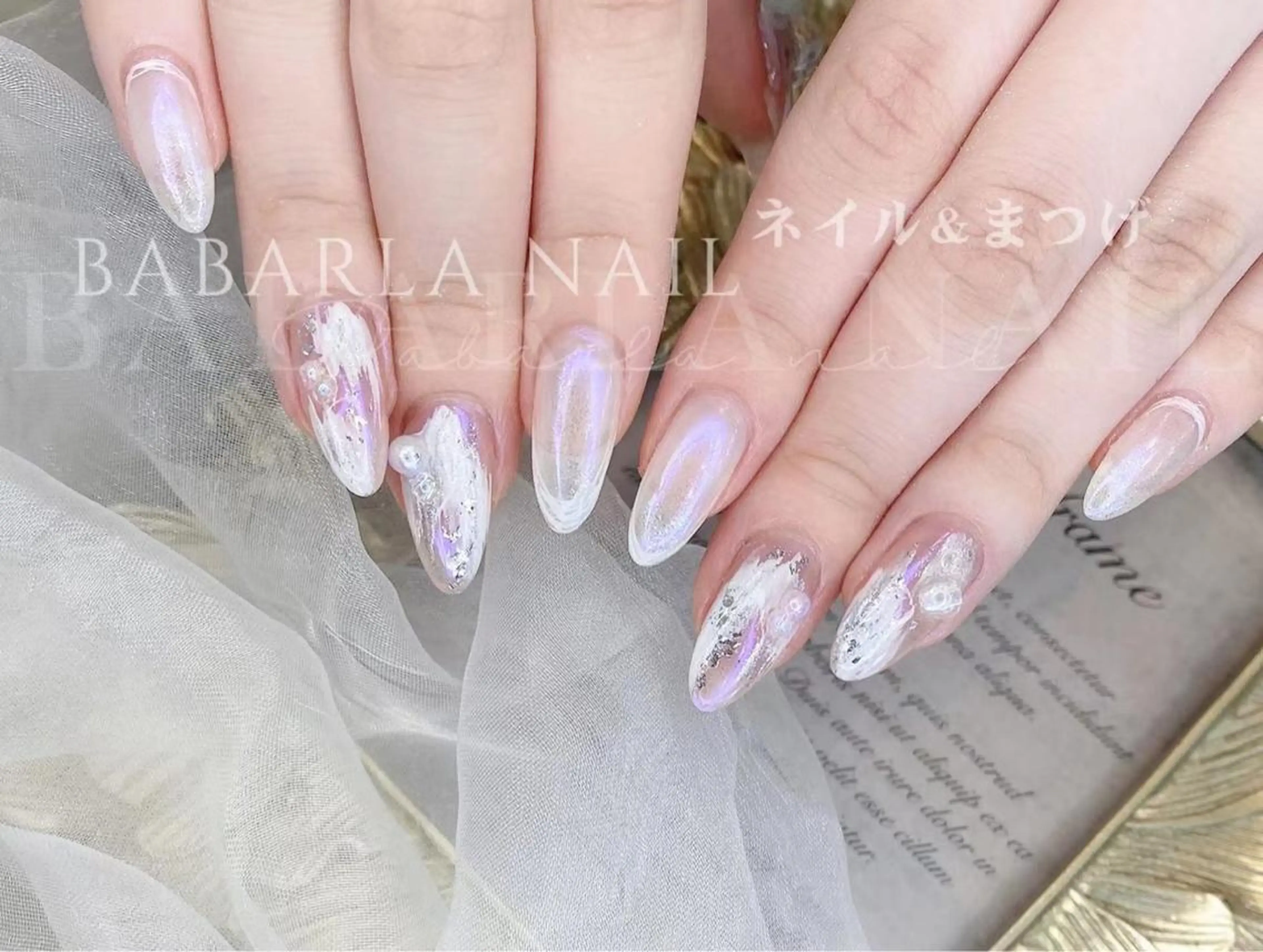 ネイル オーロラネイル Babarla nailのネイルデザイン