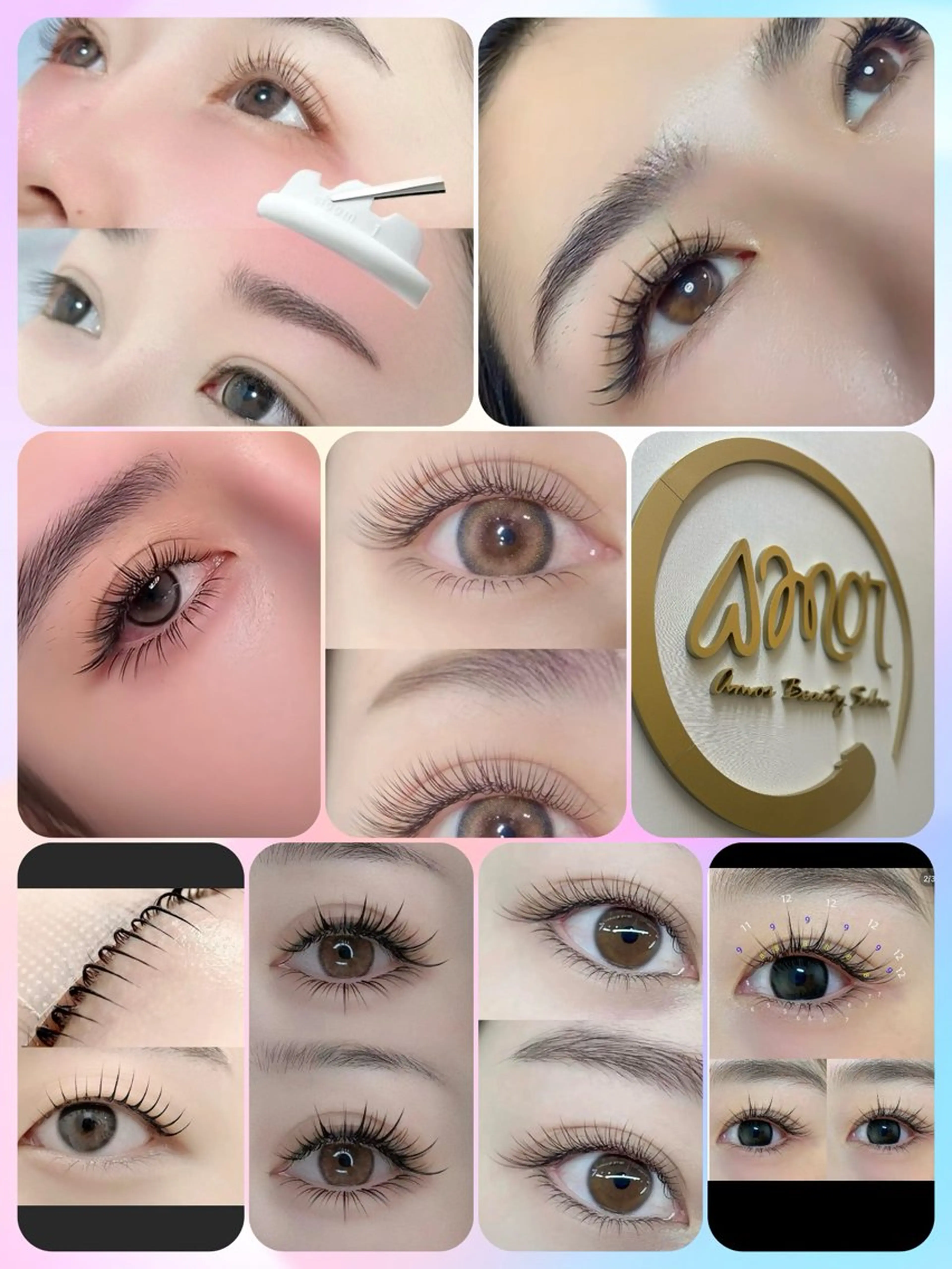 マツエク・マツパ amor Beautyのマツエク・マツパデザイン