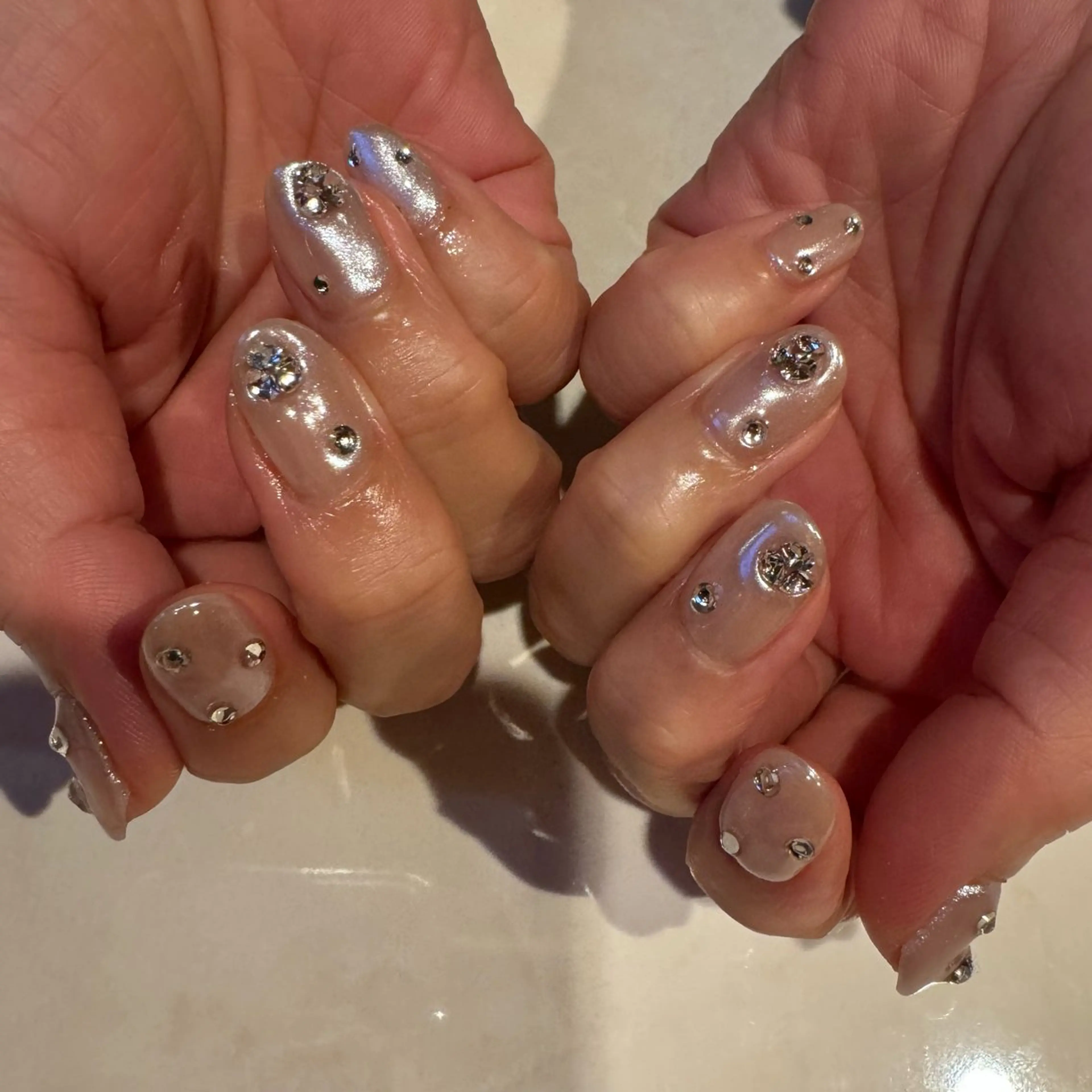 ネイル 韓国ネイル ワンホンネイル 💫fein. nail💫のネイルデザイン