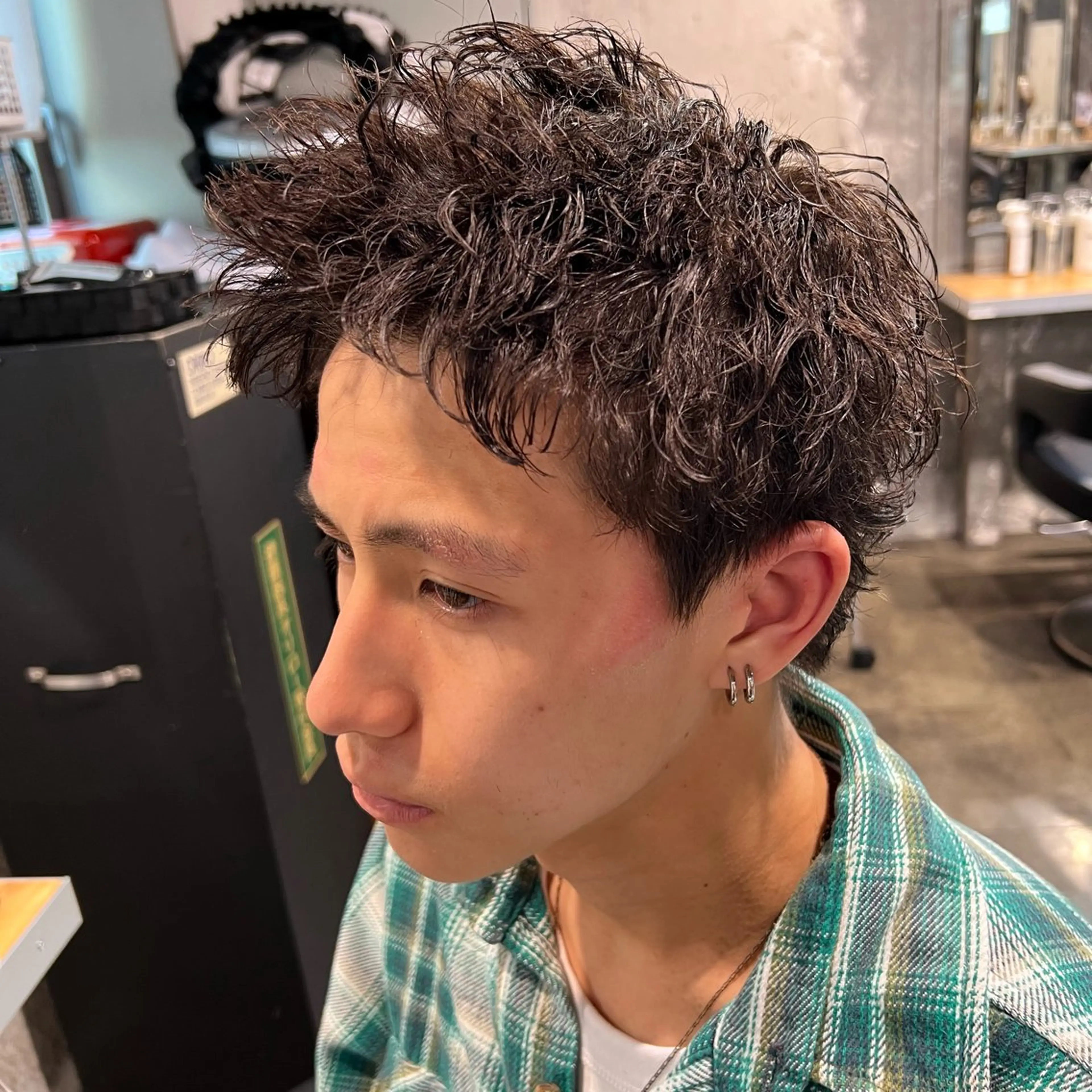 ショート カラー パーマ ヘアアレンジ メンズ キッズ 🔷横浜1のパーマ 職人🔷将太郎のヘアスタイル