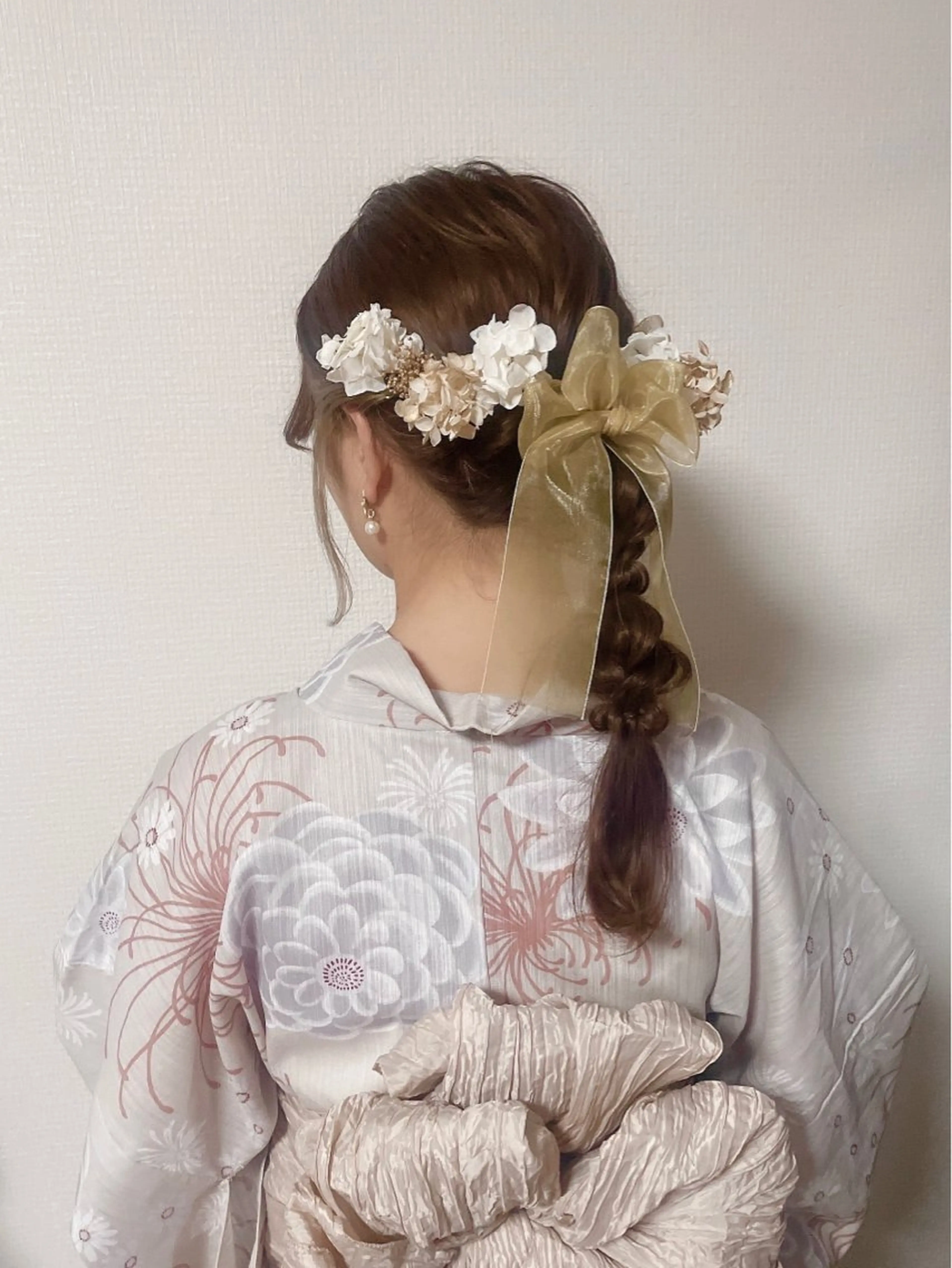 ヘアアレンジ 着物ヘア 浴衣 afeelriamo所属・清水 玖琉海のヘアスタイル