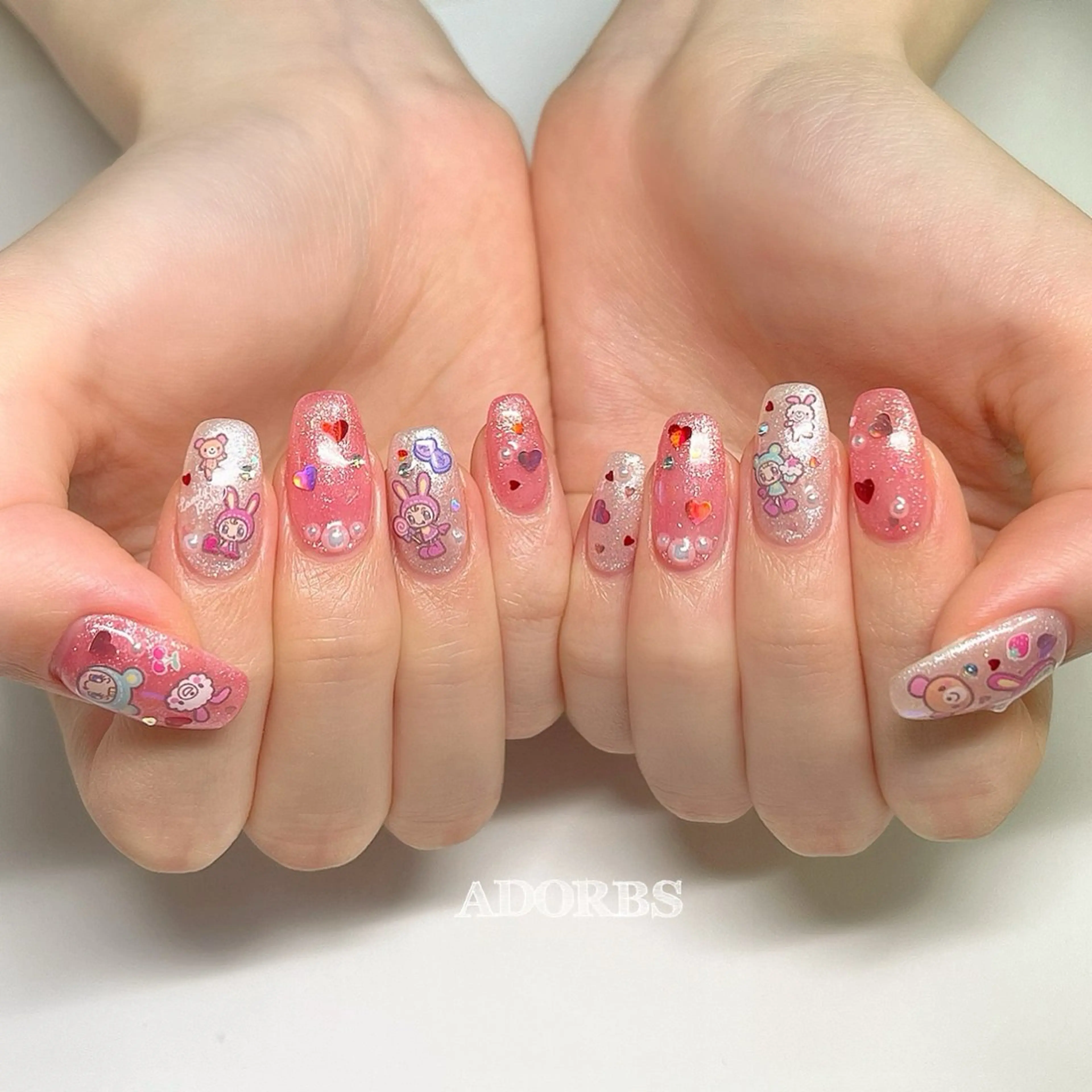 ネイル 持ち込み ハンドネイル ADORBS ✩上福岡のネイルデザイン