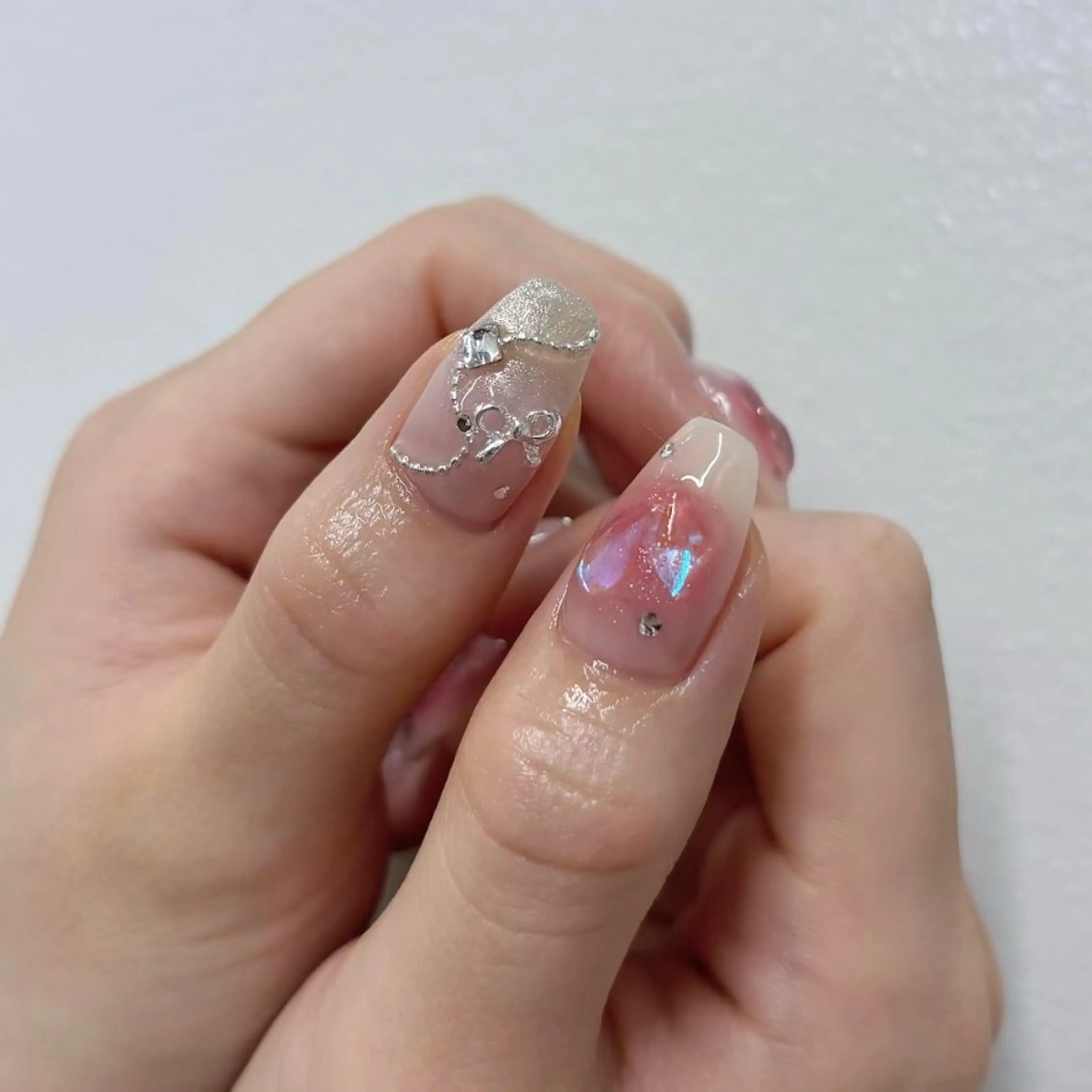 ネイル ハンドネイル rina ニュアンス♡ワンホンのネイルデザイン