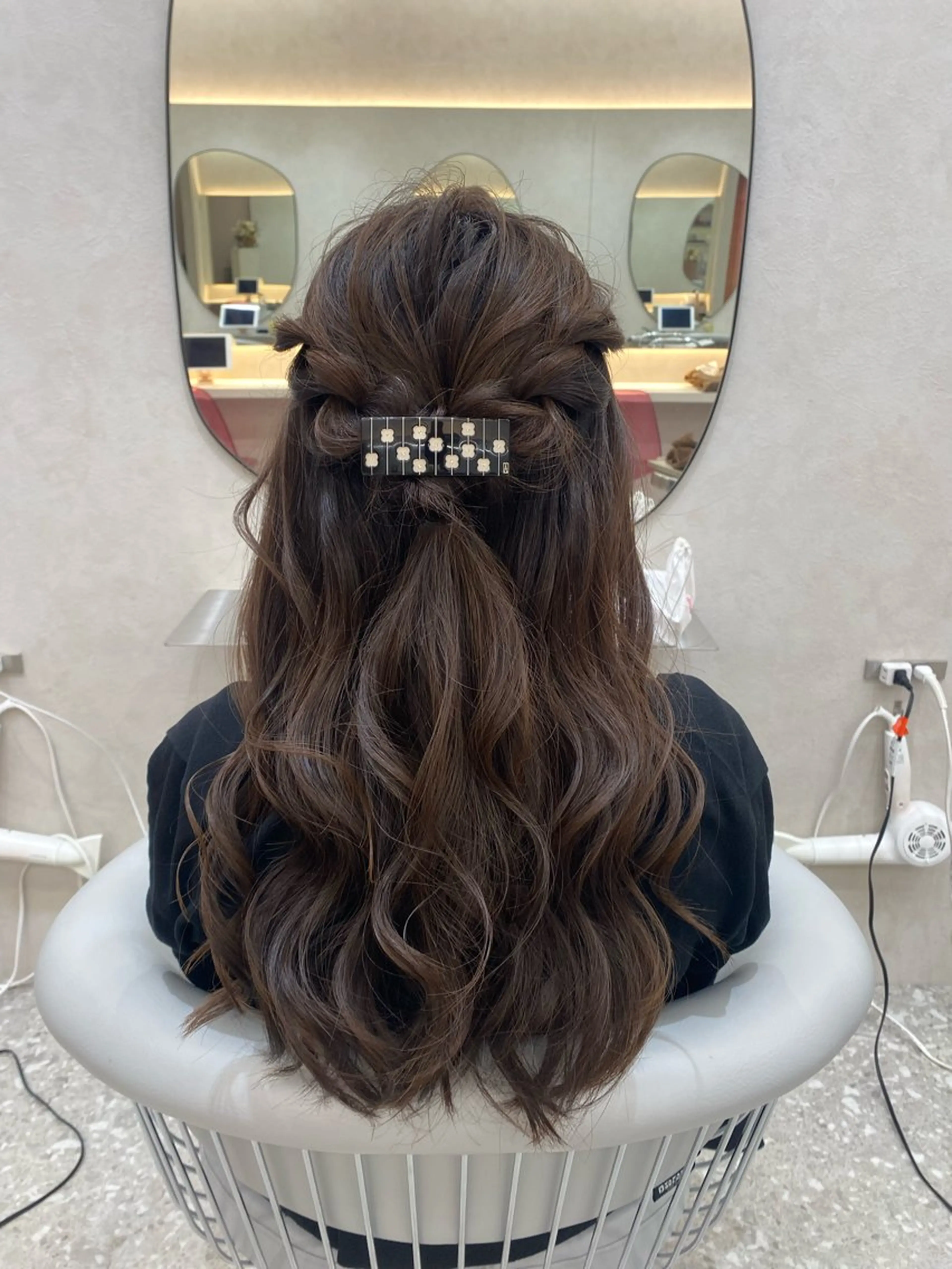 ロング カラー ヘアアレンジ ヘアセット なな💎韓国系/ 渋谷💎のヘアスタイル