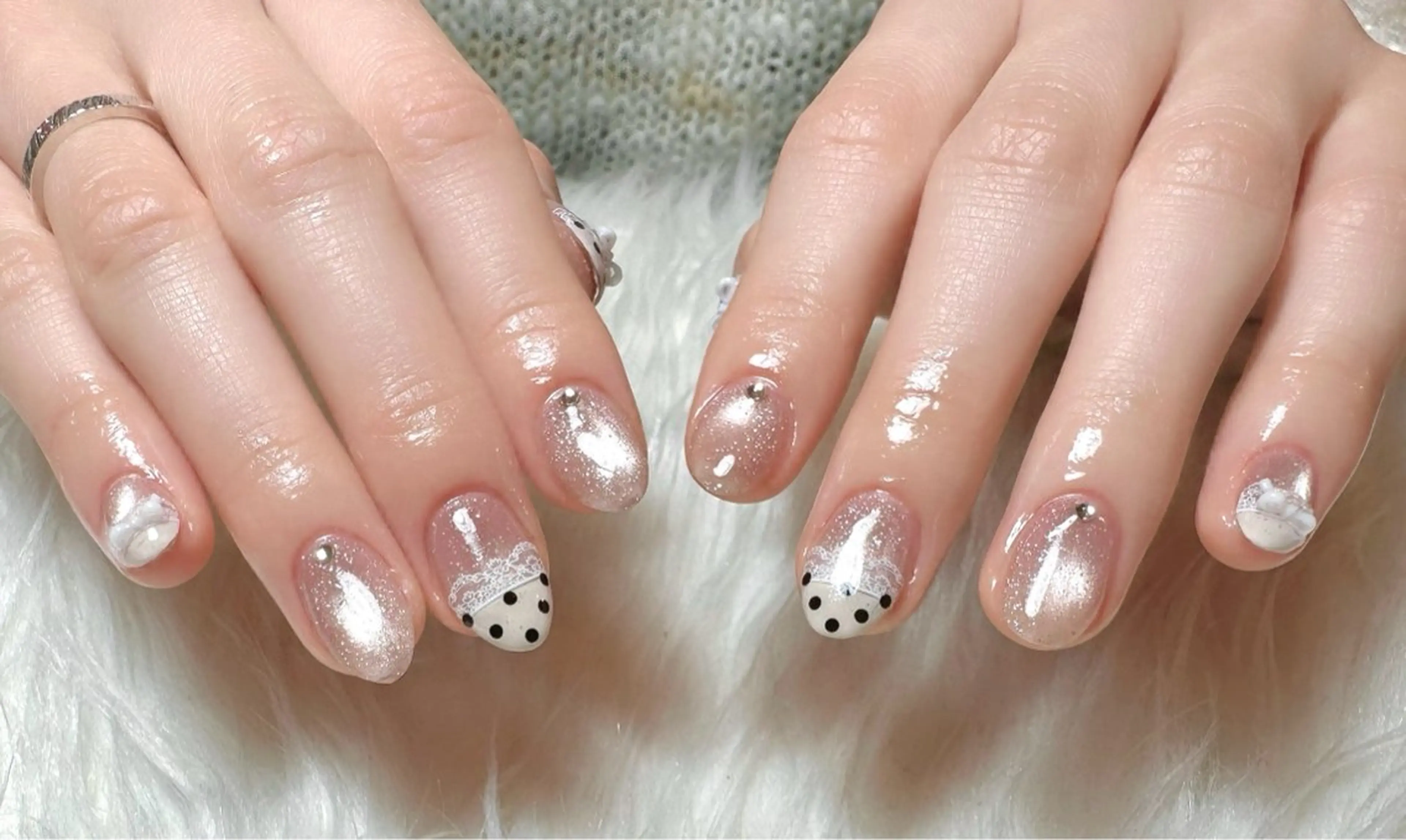 ネイル マグネットネイル 持ち込み ハンドネイル nail untitled🎀のネイルデザイン