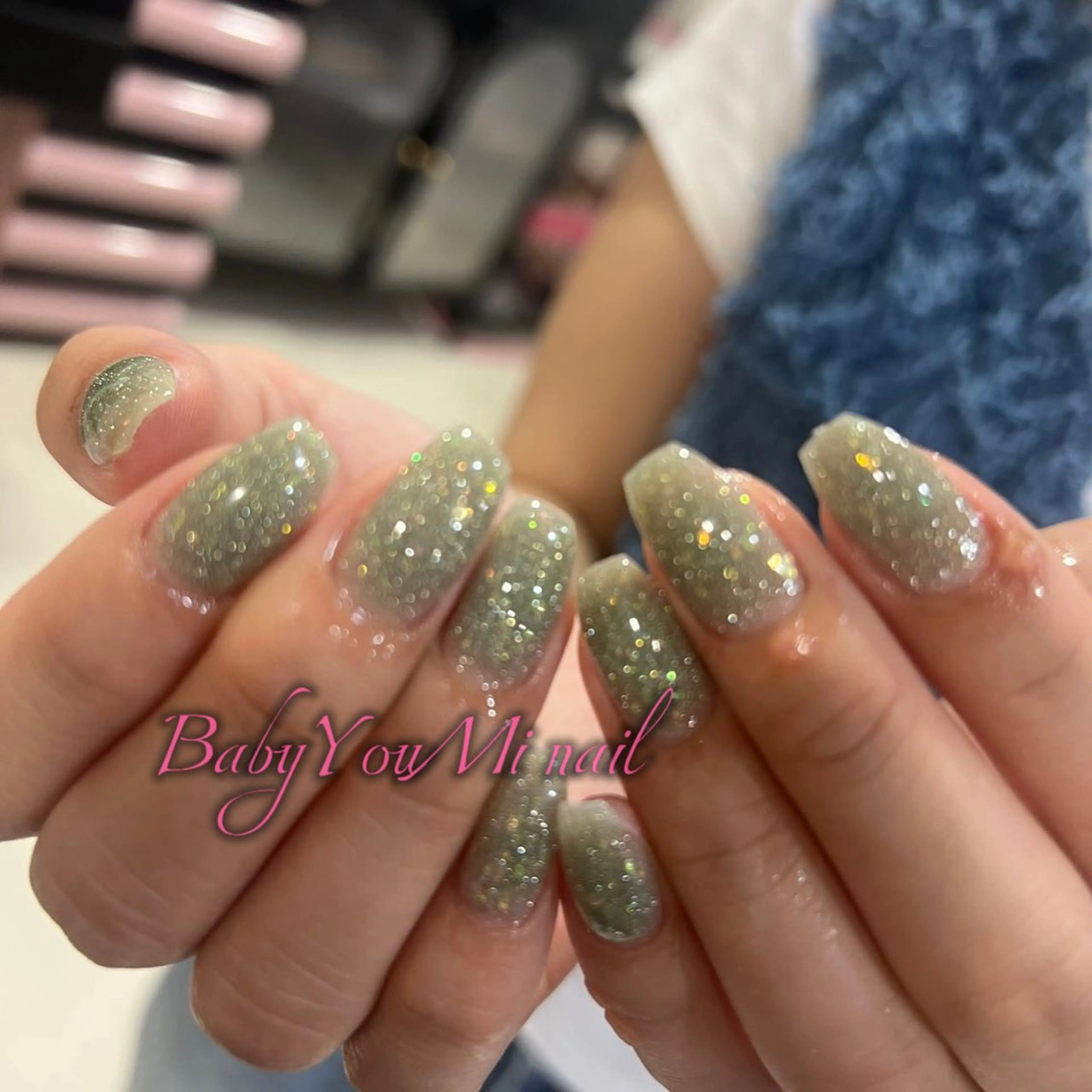 ネイル オーロラネイル フラワーネイル フットネイル フレンチネイル ジェルネイル ハンドネイル BabyYouMi ねねのネイルデザイン