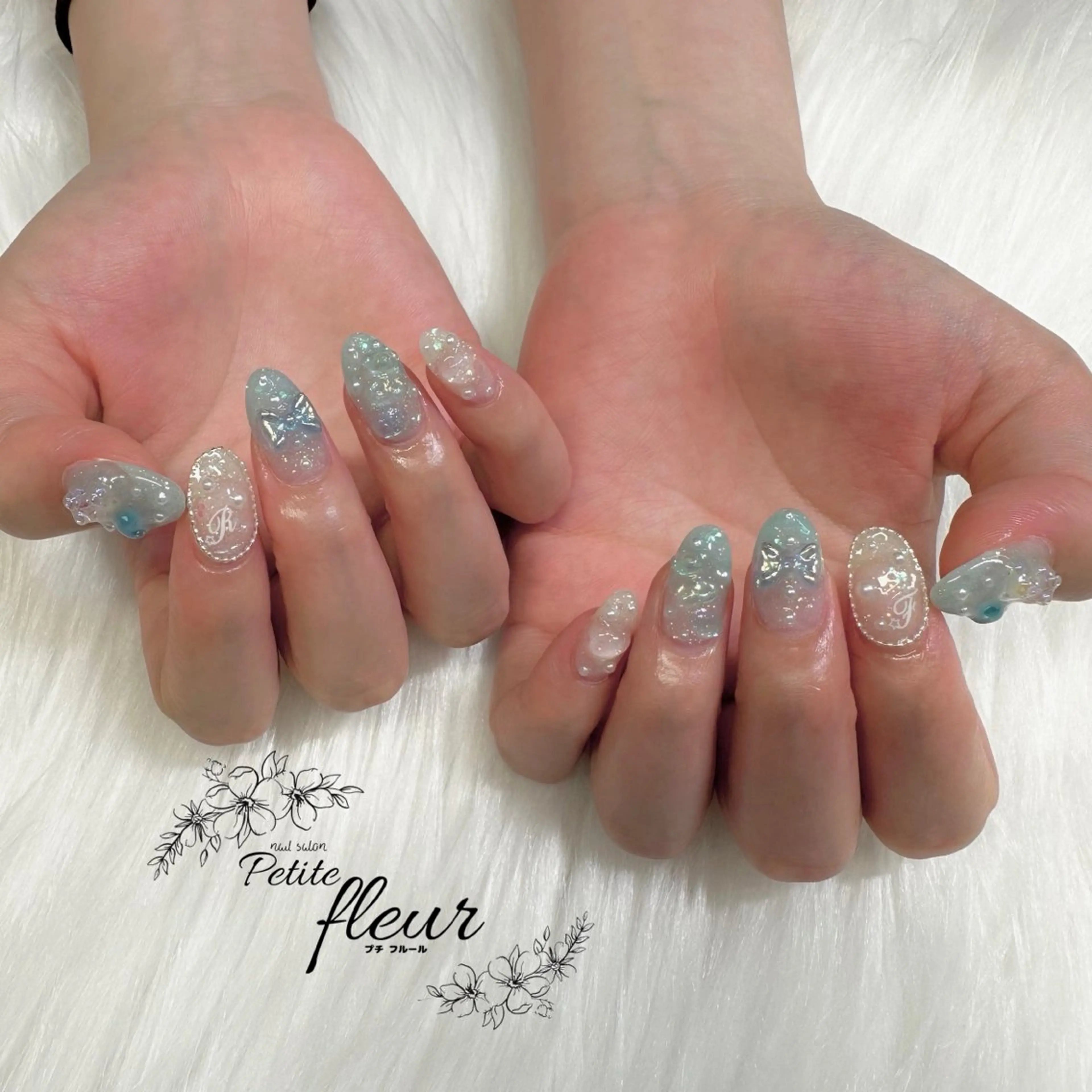 ネイル キラキラネイル ハンドネイル ❁⃘*。Petite fleur❁⃘*りさのネイルデザイン