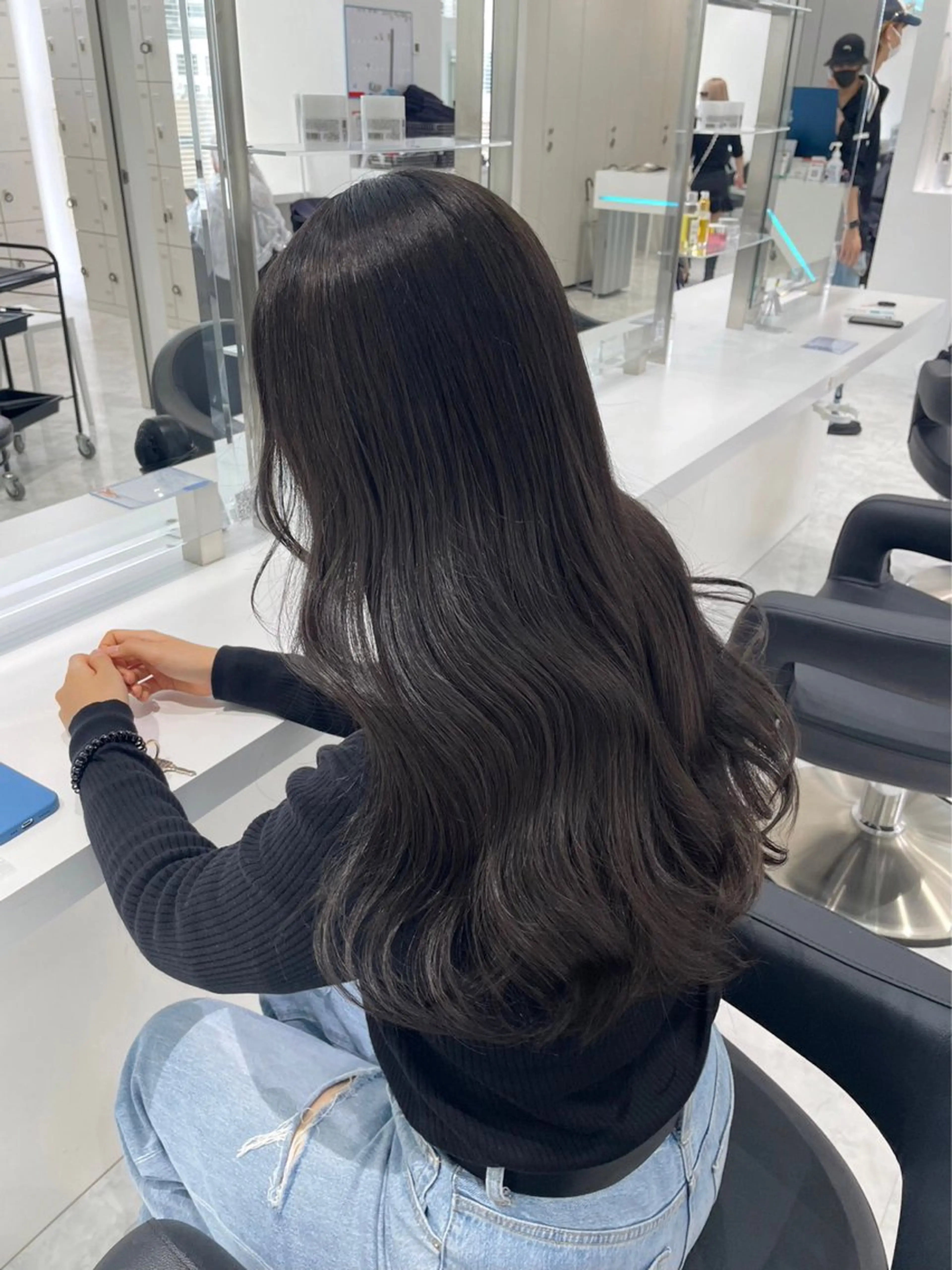 ロング カラー ヘアアレンジ カット ヘアカラー トリートメント ヘッドスパ ヘアセット official FRUITS渋谷💖のヘアスタイル