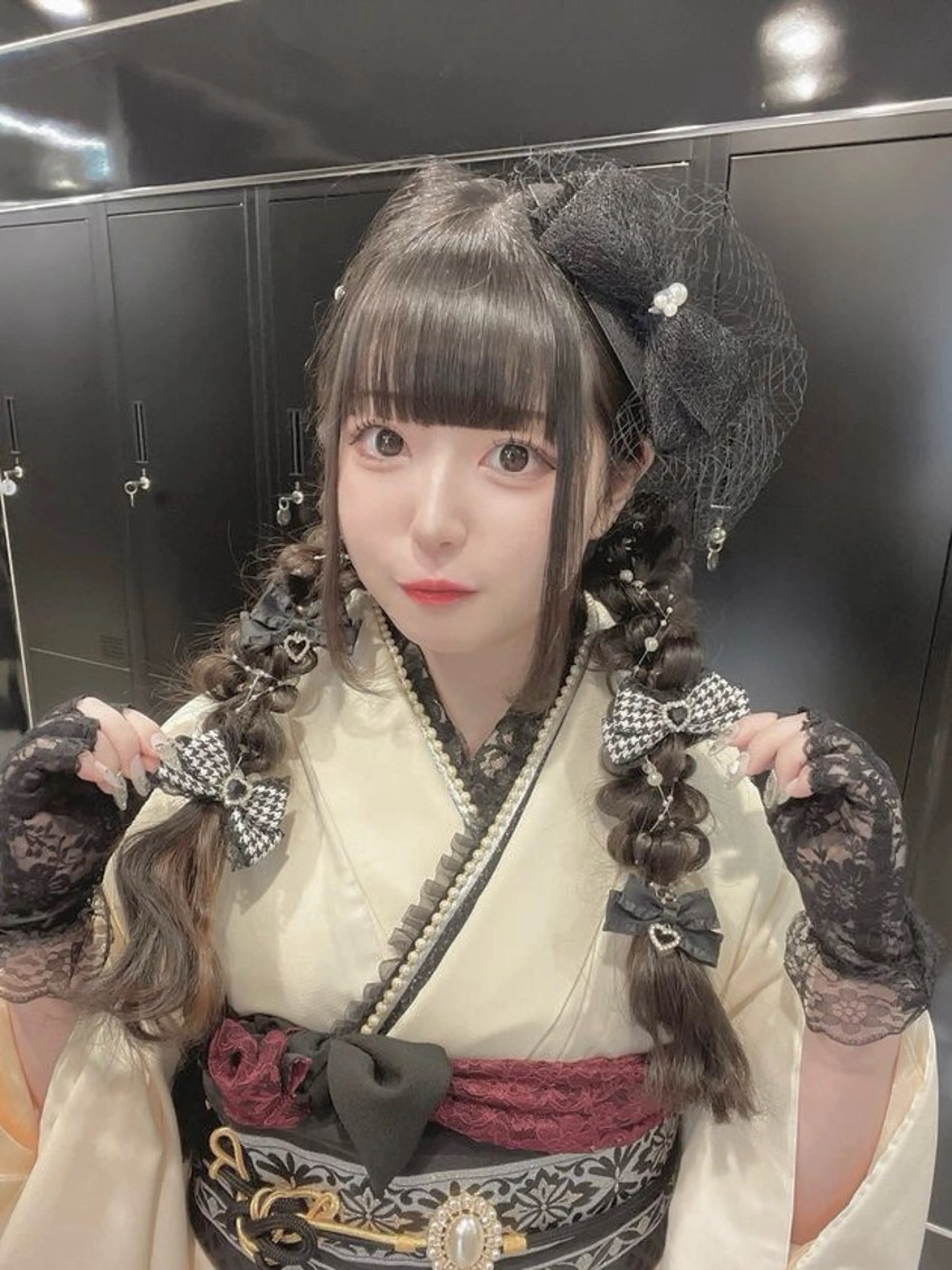 ロング ヘアアレンジ ウスイマイコ カット/ケアカラーのヘアスタイル