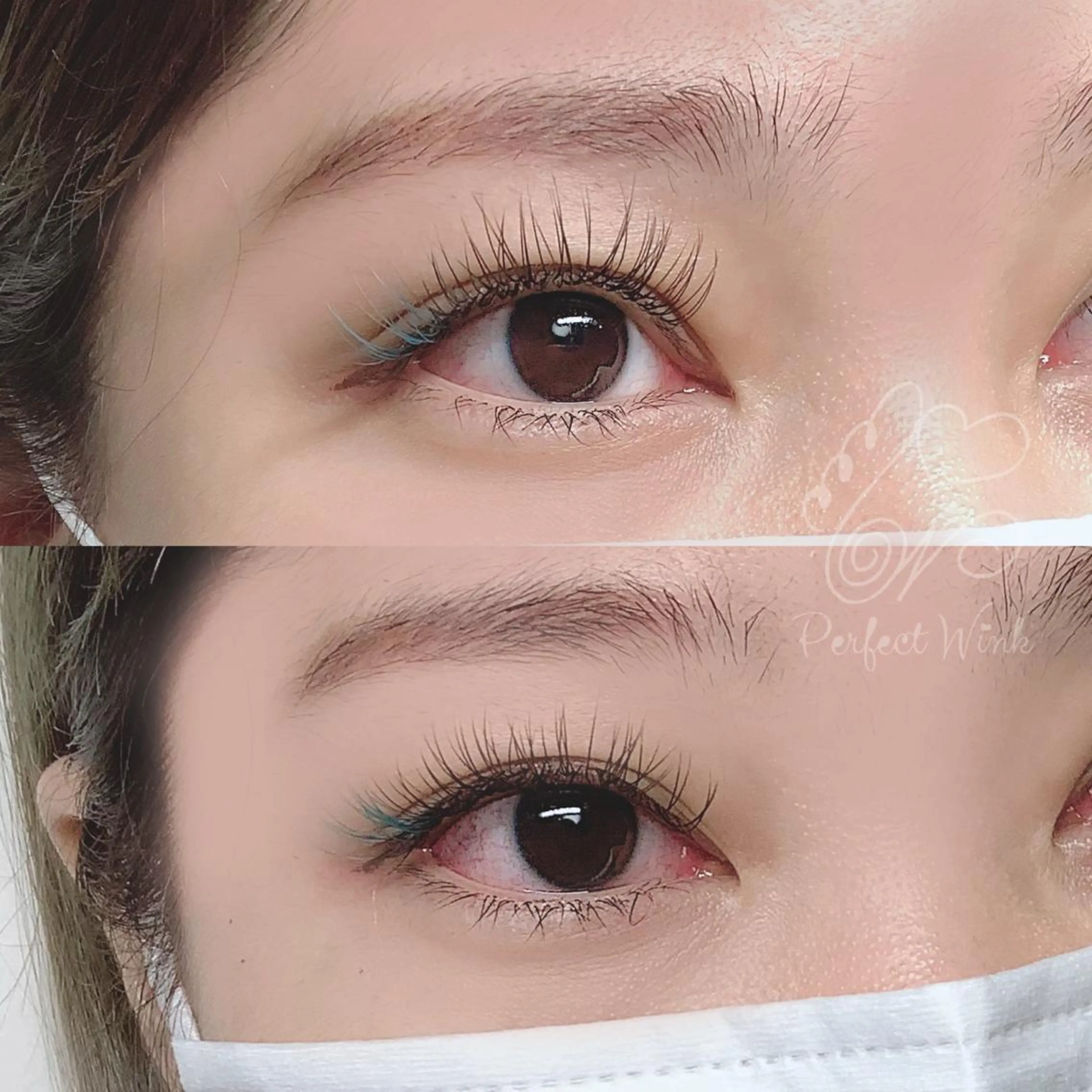 カラー マツエク・マツパ カラーマツエク 成人式 マツエク パーフェクトウィンク ちぢいわみのりのマツエク・マツパデザイン