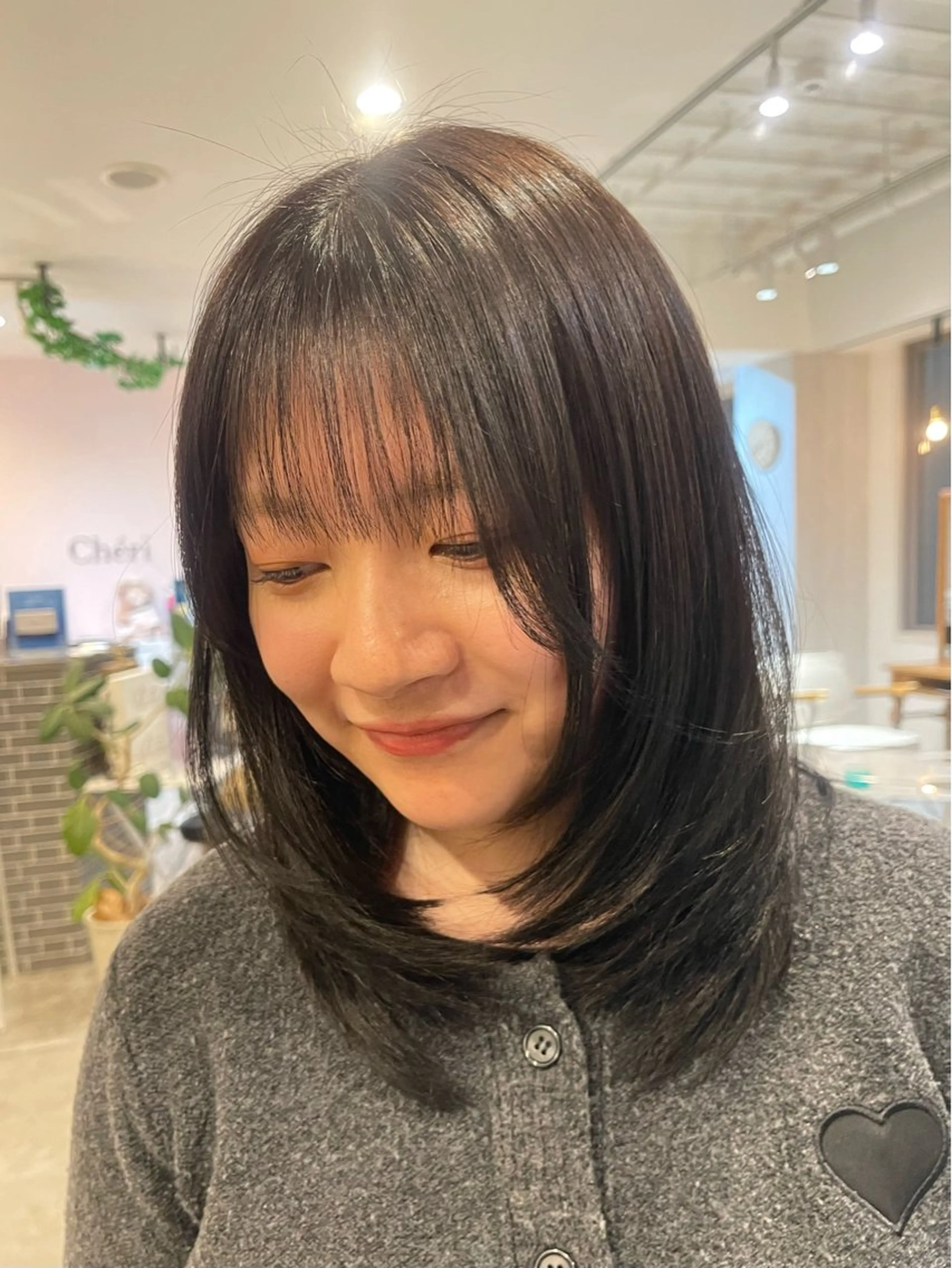 ミディアム カラー レイヤーカット カット ヘアカラー トリートメント Che'ri所属・海外レイヤー/ レイヤーカット/和田のヘアスタイル
