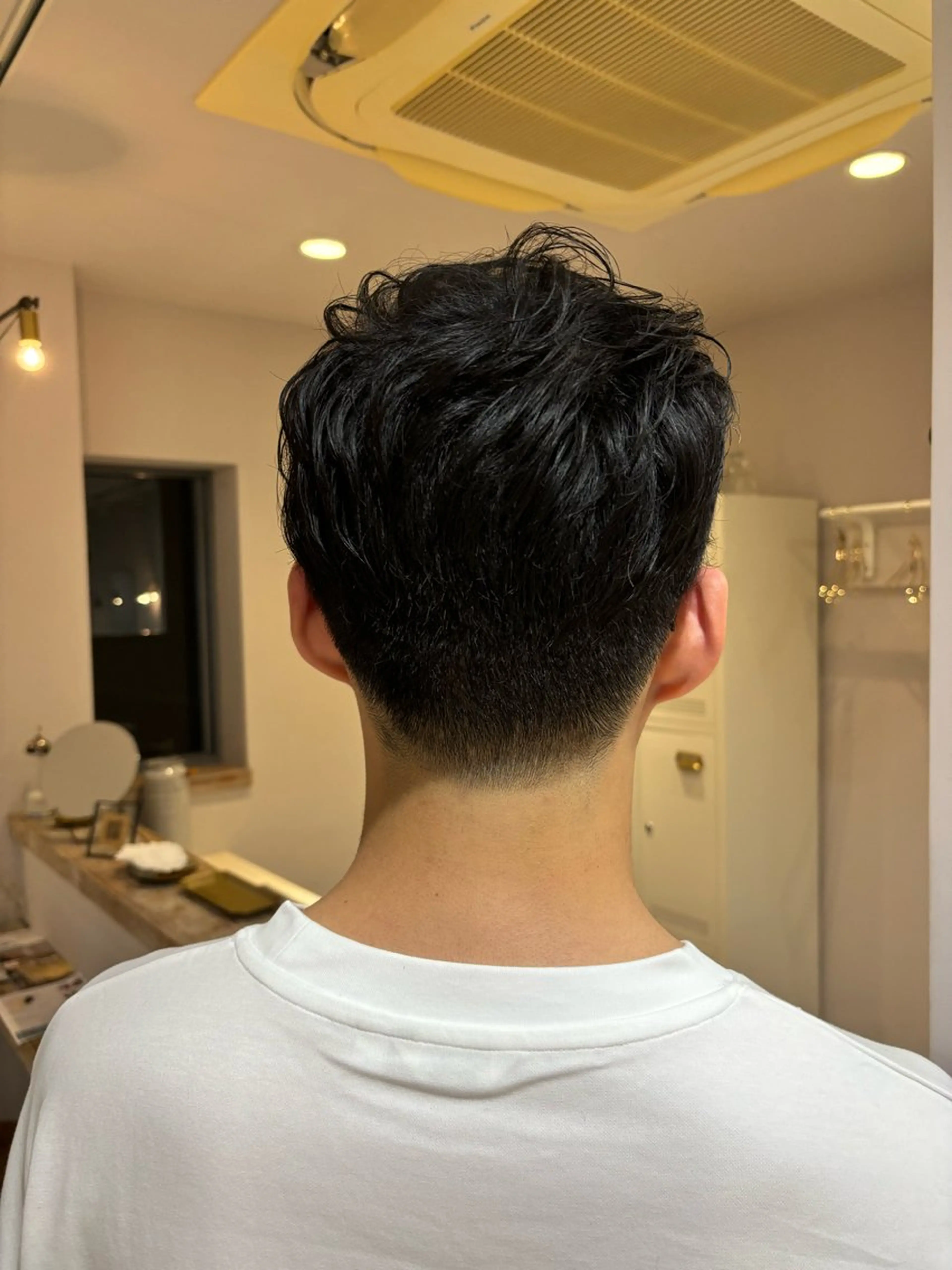 メンズ 🎀調布仙川透明感オ リーブカラー干莉🎀のヘアスタイル