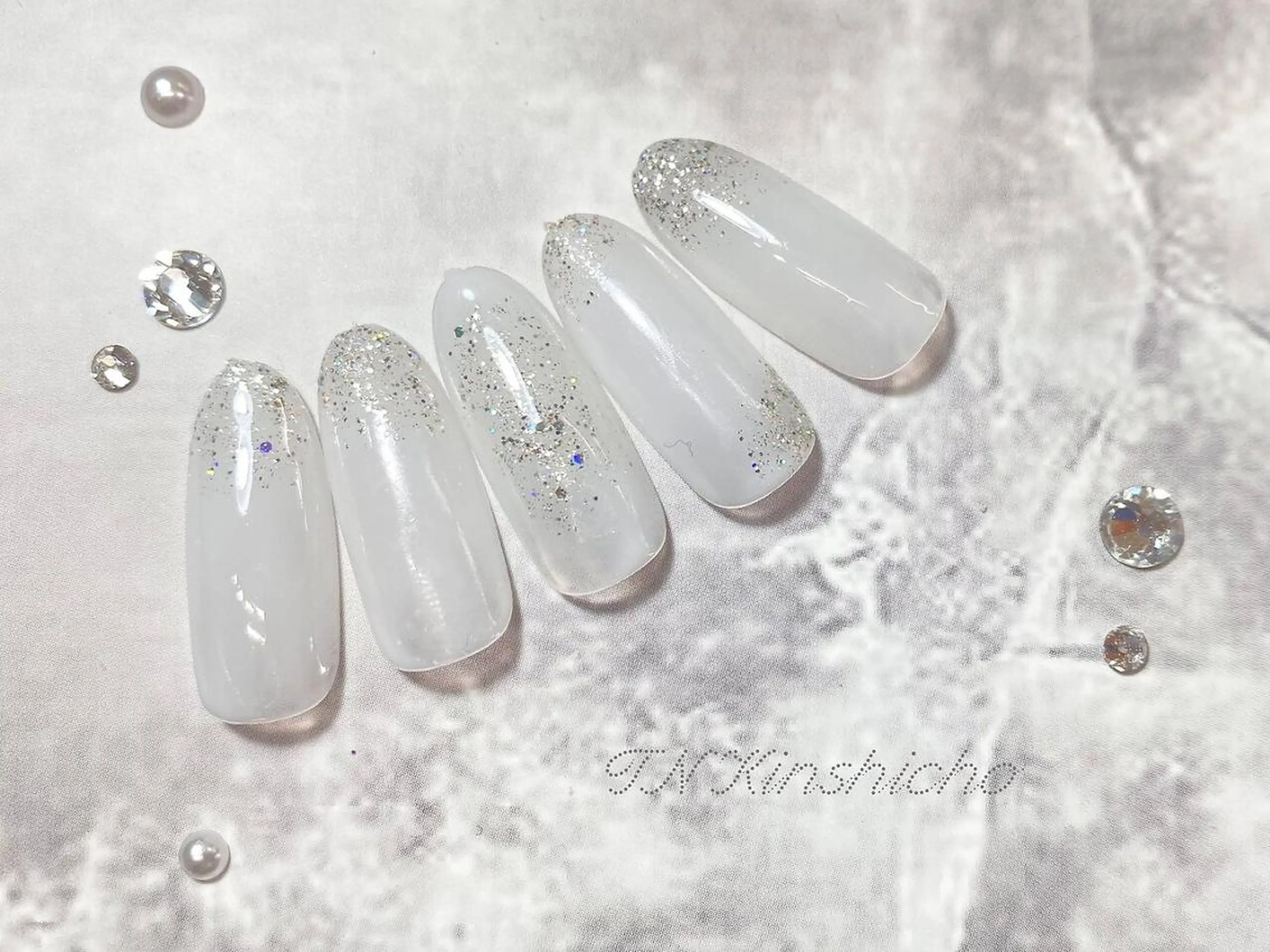 ネイル アートネイル 長さ出し ジェルネイル ハードジェル スカルプネイル 林 菜月のネイルデザイン