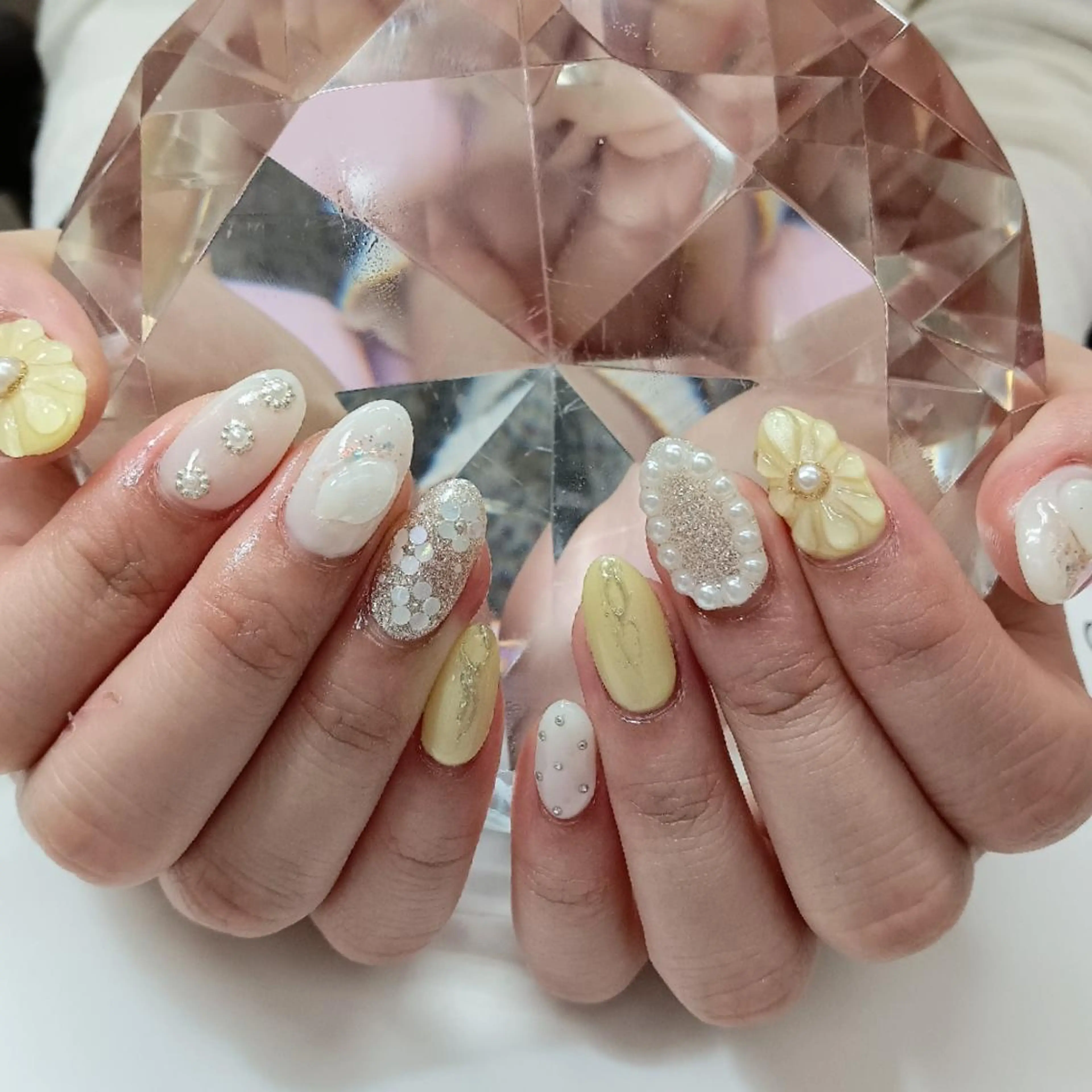 ネイル フラワーネイル ぷっくりネイル ハンドネイル Coco Girlsのネイルデザイン